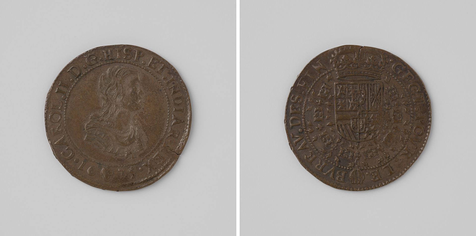 Karel II, koning van Spanje, rekenpenning geslagen op last van de raad van Financiën by Anonymous