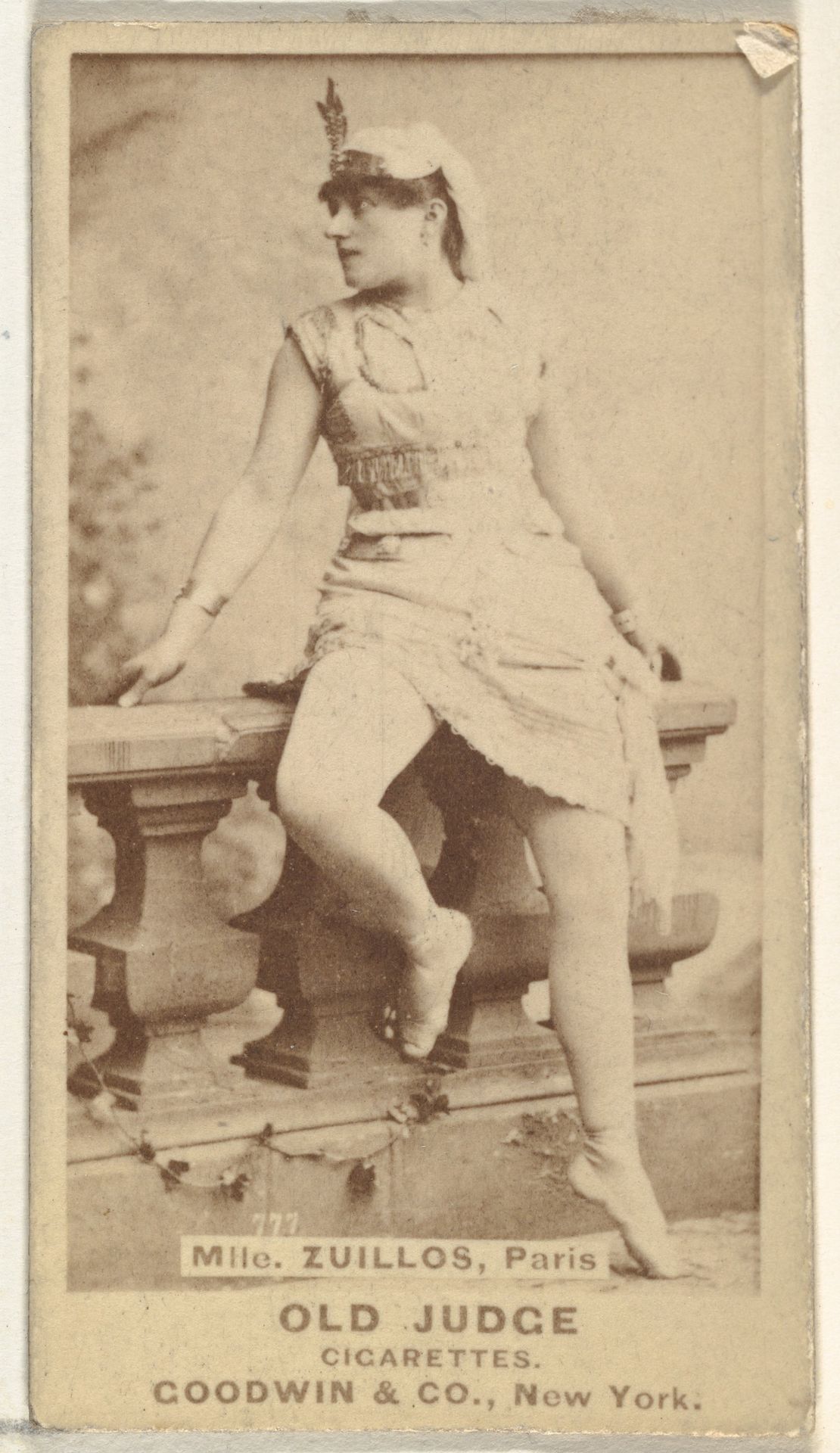 Mlle. Zuillos, Paris, from the Actors and Actresses series (N171) for Old Judge Cigarettes by Goodwin & Company