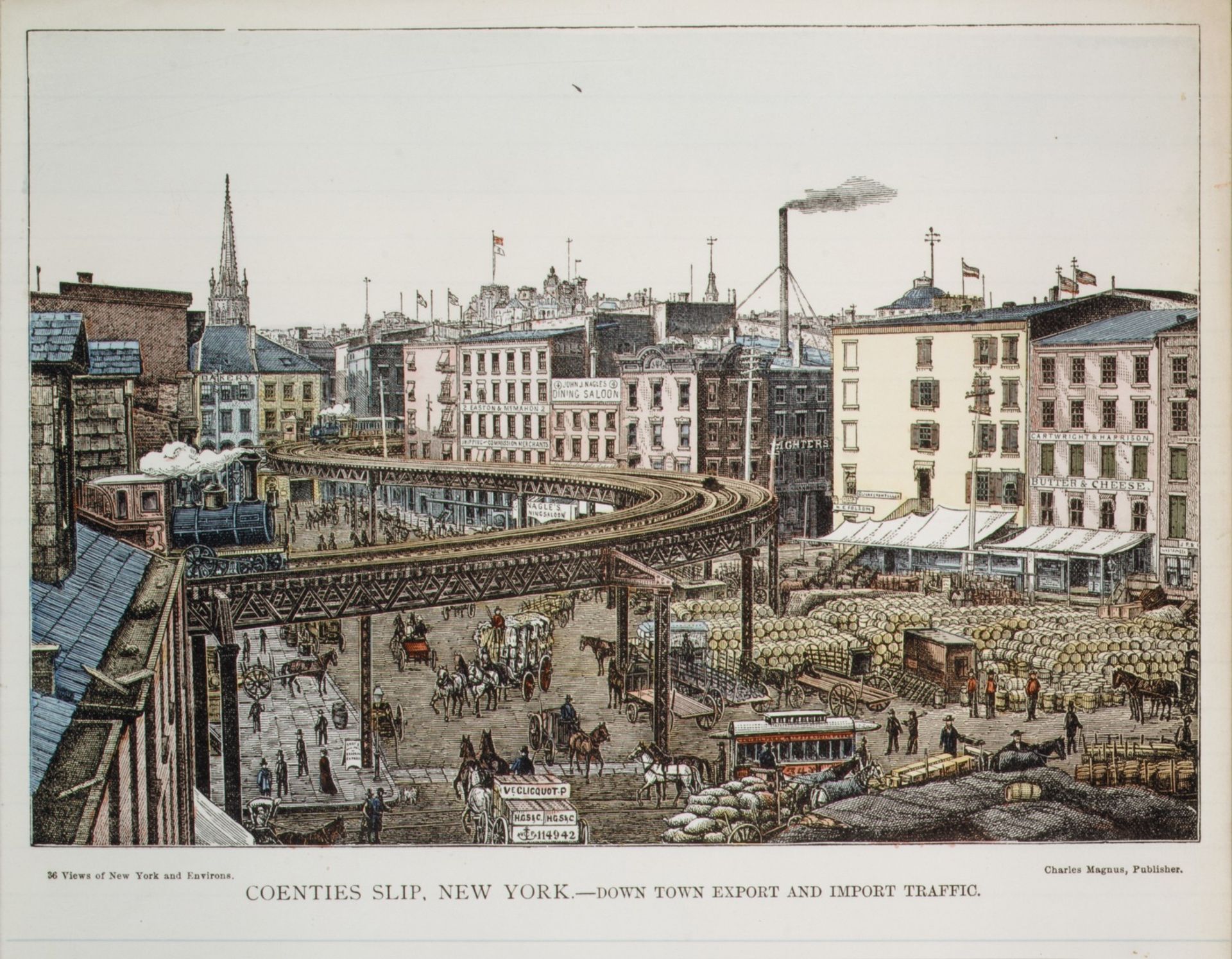 Coenties Slip, New York.--Down Town Export and Import Trading by Charles Magnus & Company