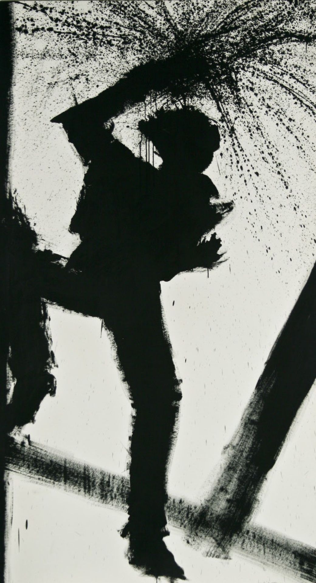 Jumping Shadow, 1987 by Richard Hambleton