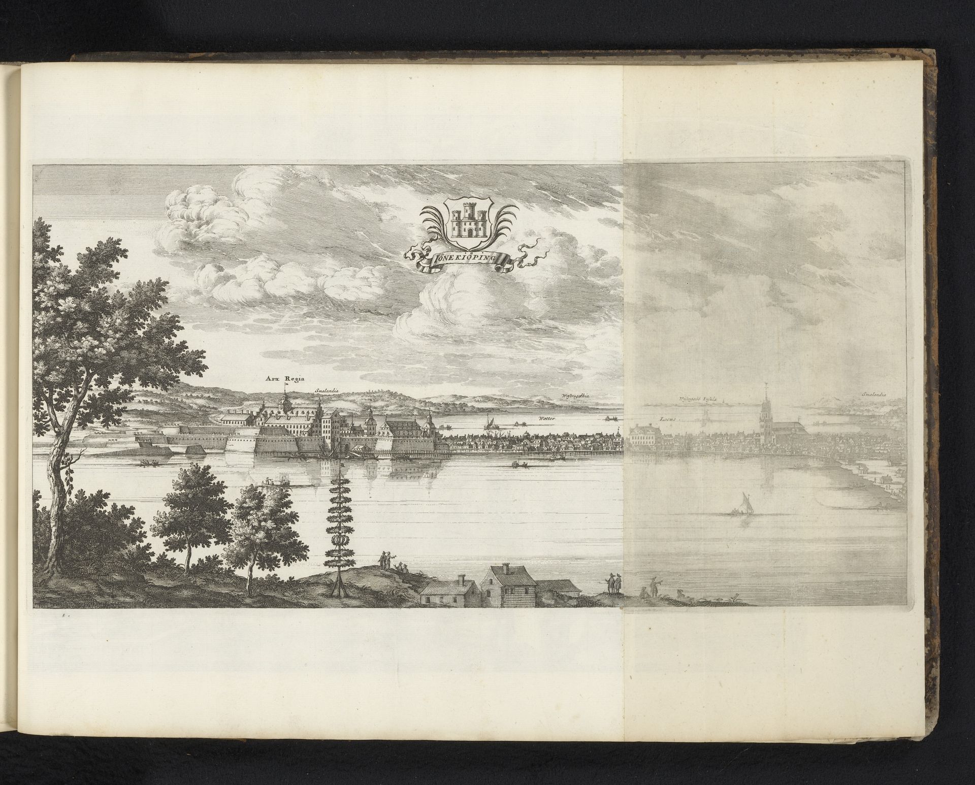 Gezicht op Jönköping by Willem Swidde