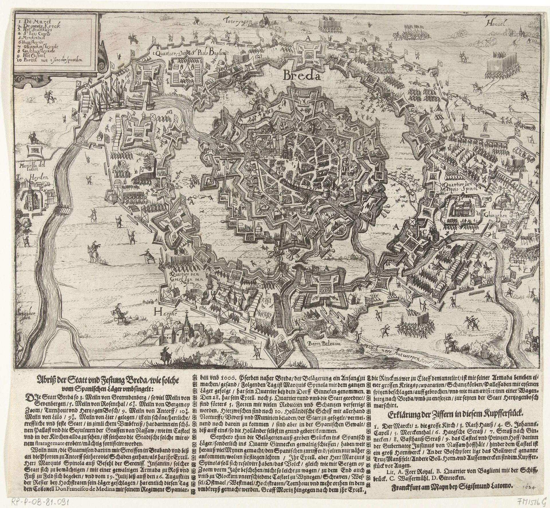 Beleg van Breda, 1624 by Anonymous