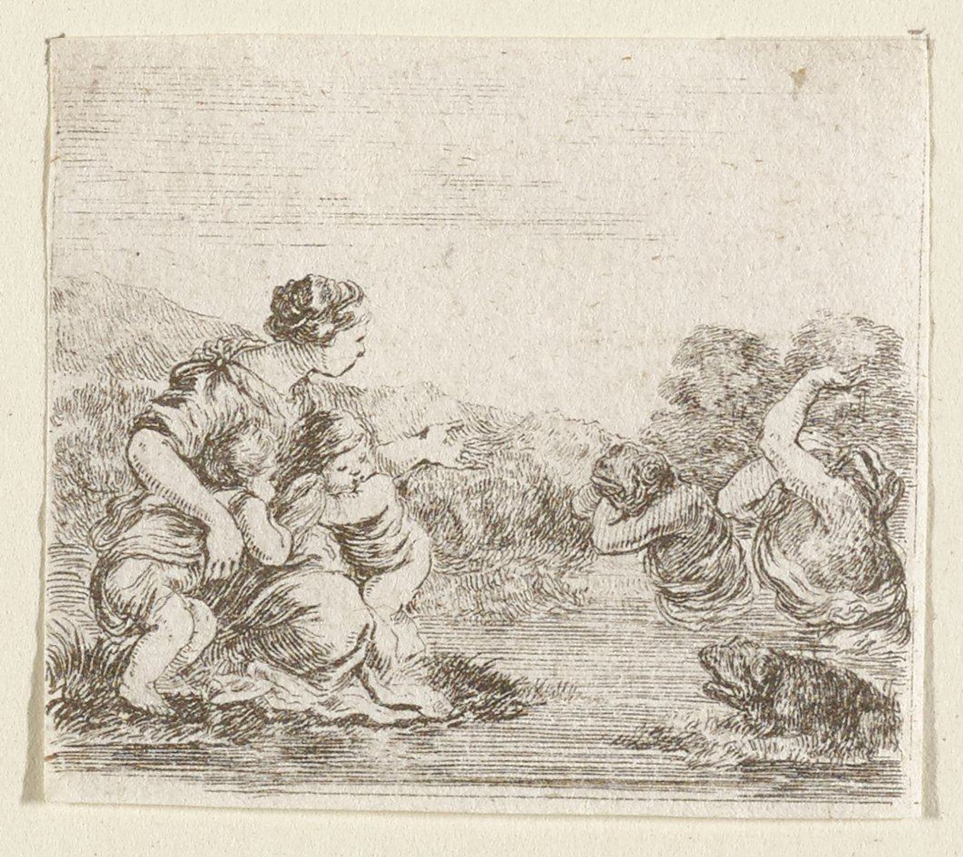 Latone et les Paysans by Stefano della Bella
