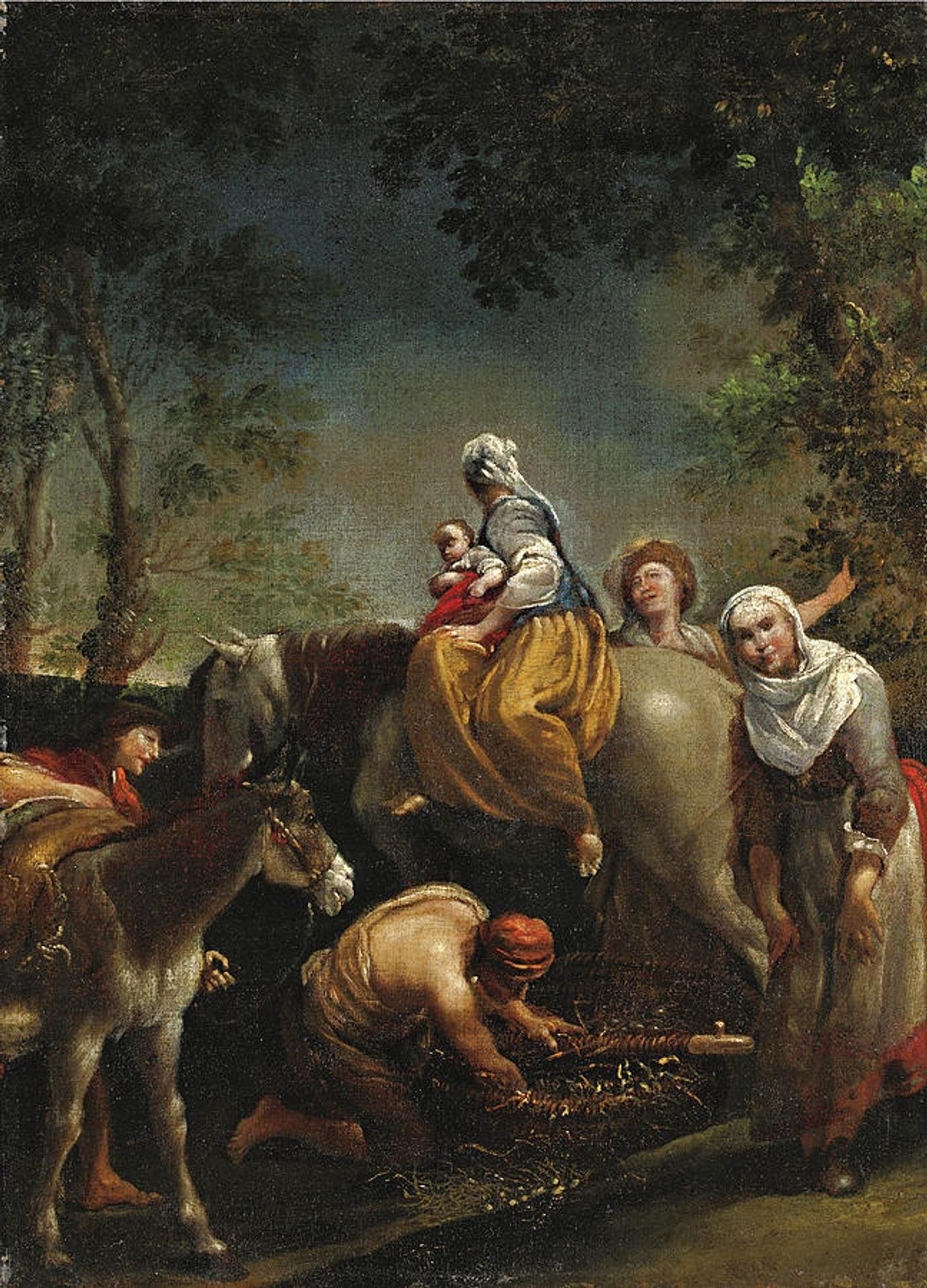 The Flight into Egypt by Giuseppe Maria Crespi