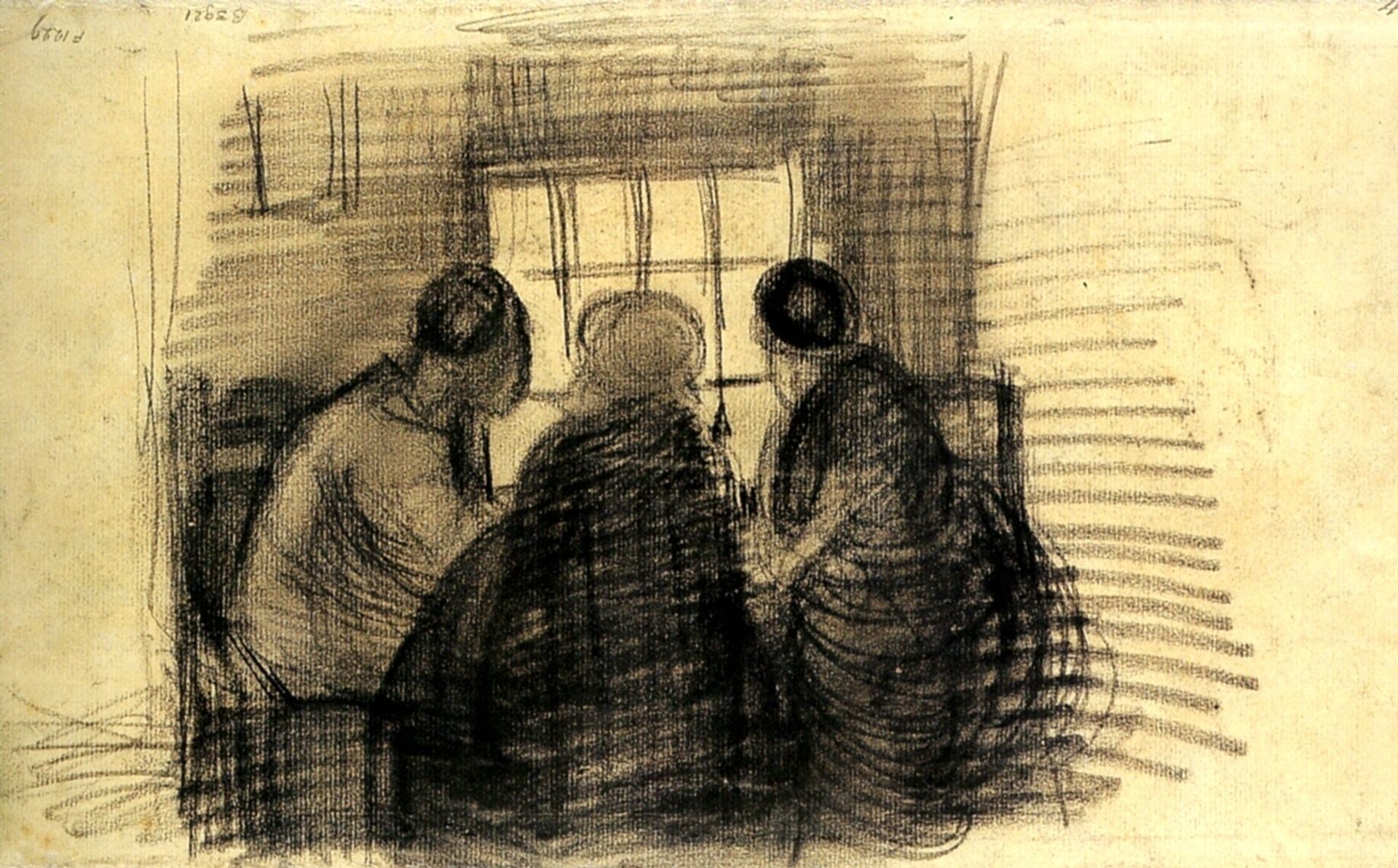 Three People Sharing a Meal by Vincent van Gogh