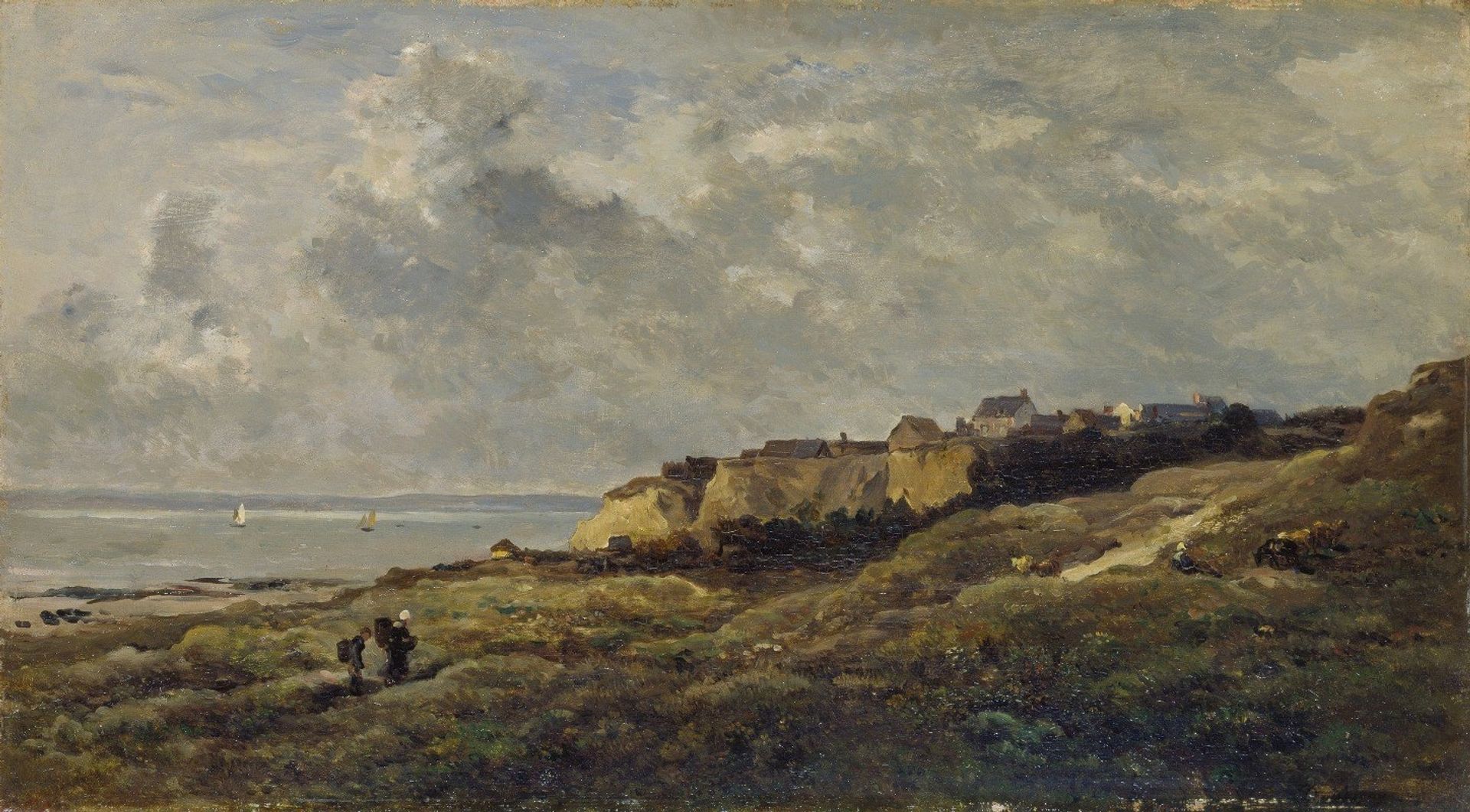 Coastal Landscape in Normandy by Charles François Daubigny