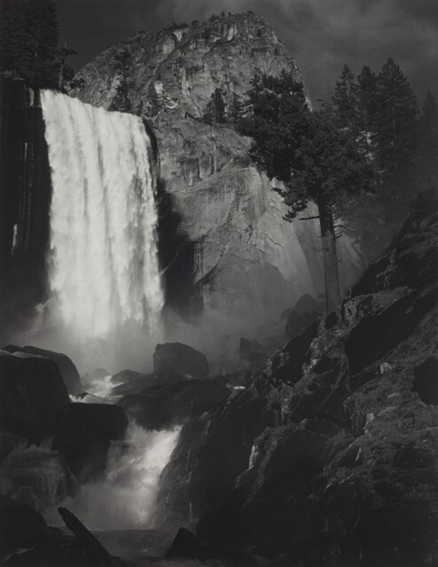 Vernal Fall, Yosemite Valley, California by Ansel Adams