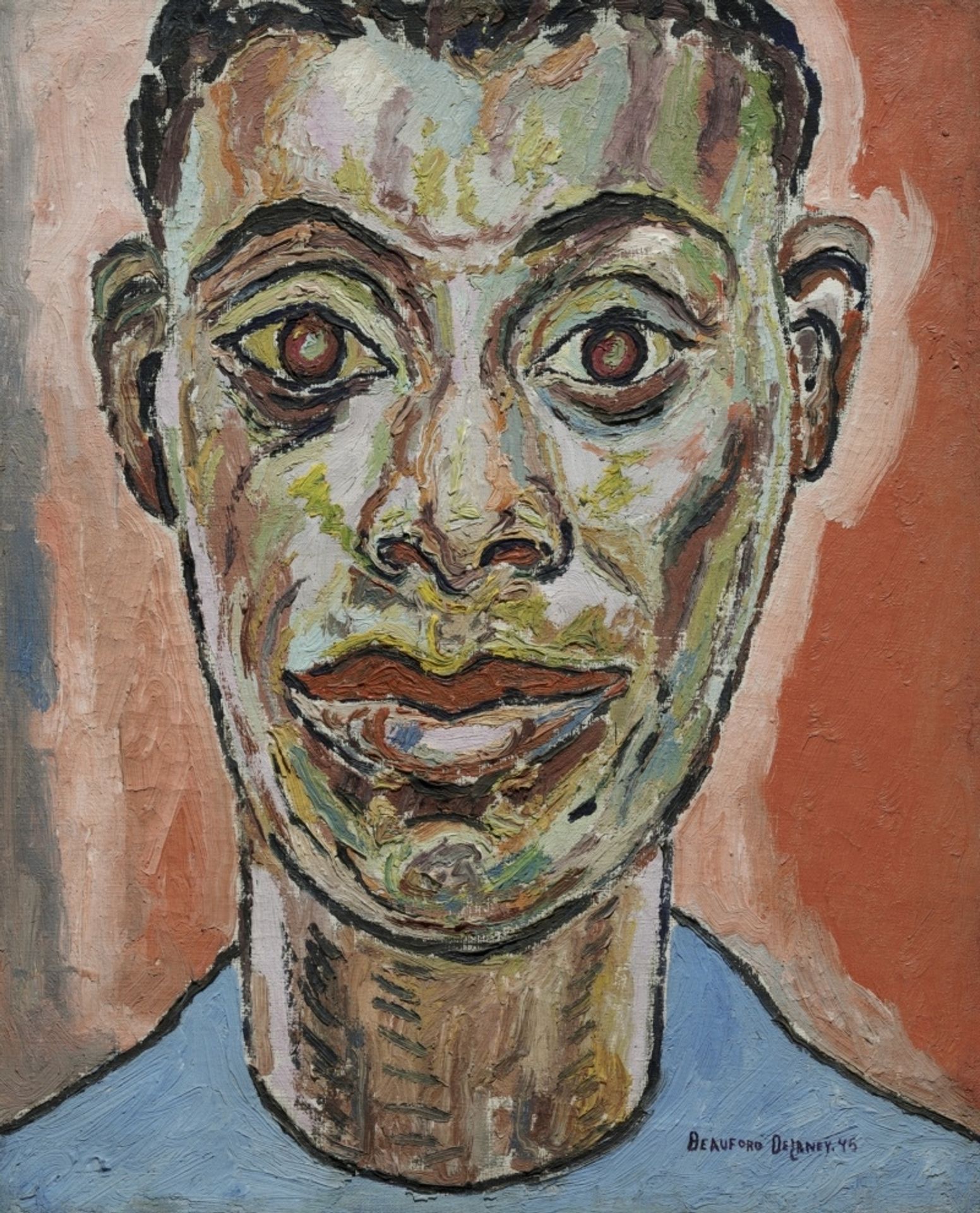 Portrait of James Baldwin by Beauford Delaney