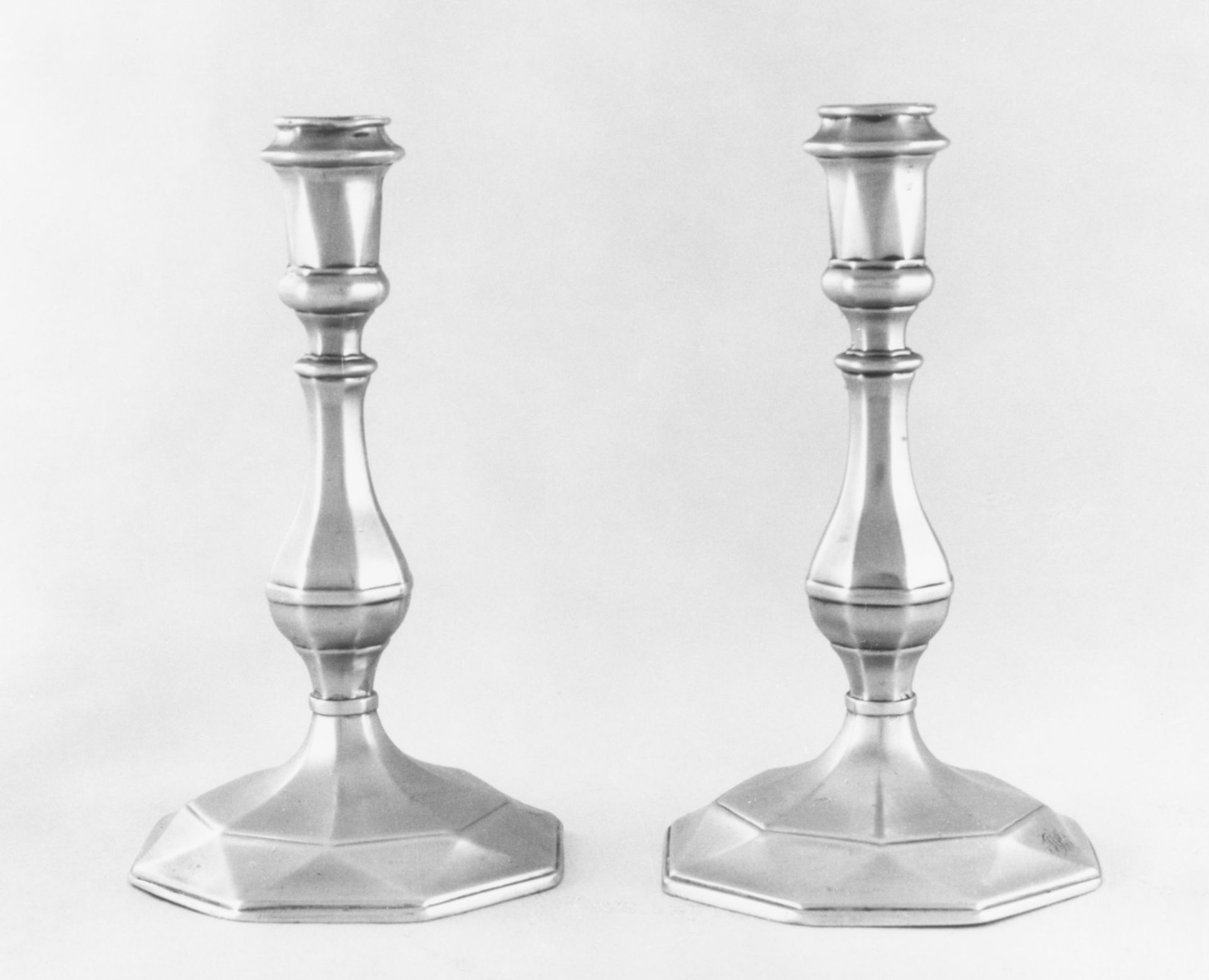 Pair of candlesticks by Thomas Merry I