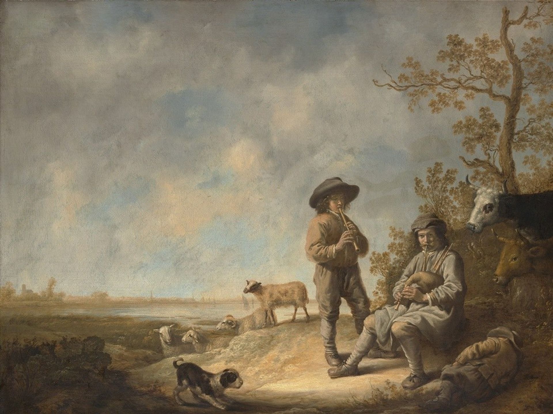 Piping Shepherds by Aelbert Cuyp