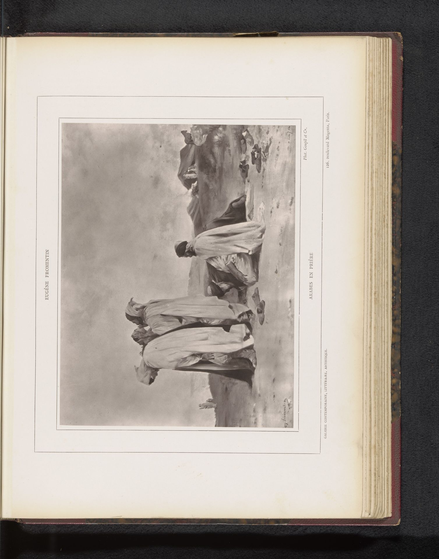 Reproductie van Arabes en prière door Eugène Fromentin-Dupeux by Anonymous