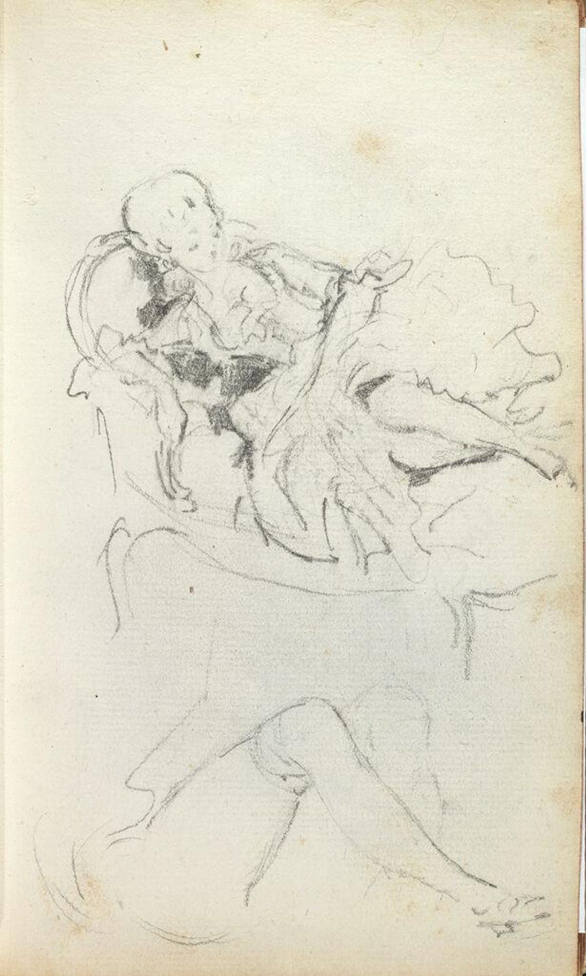 Sketchbook page by Gabriel Jacques de Saint-Aubin