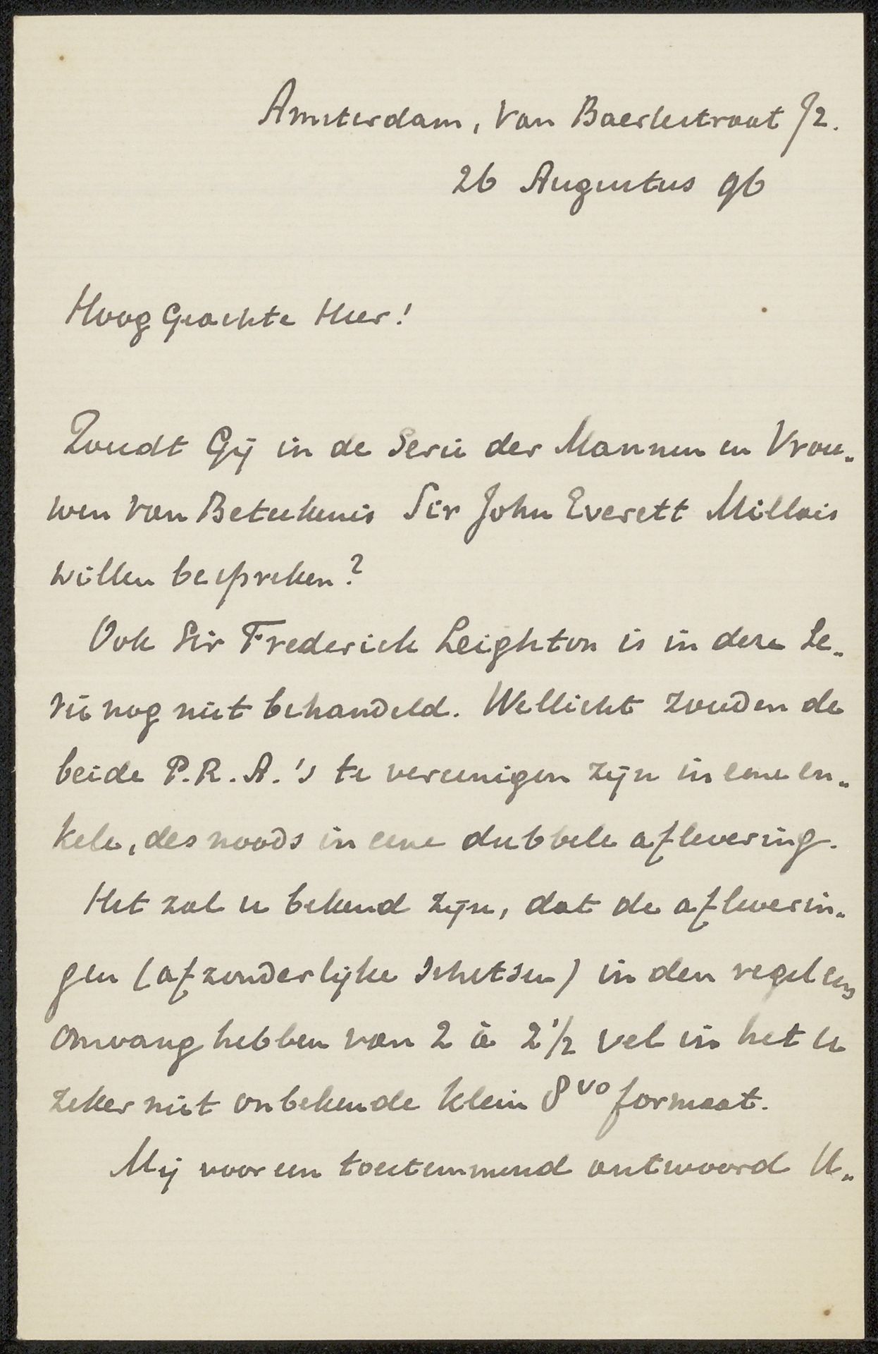 Brief aan Philip Zilcken by Ewaldus Daniél Pijzel