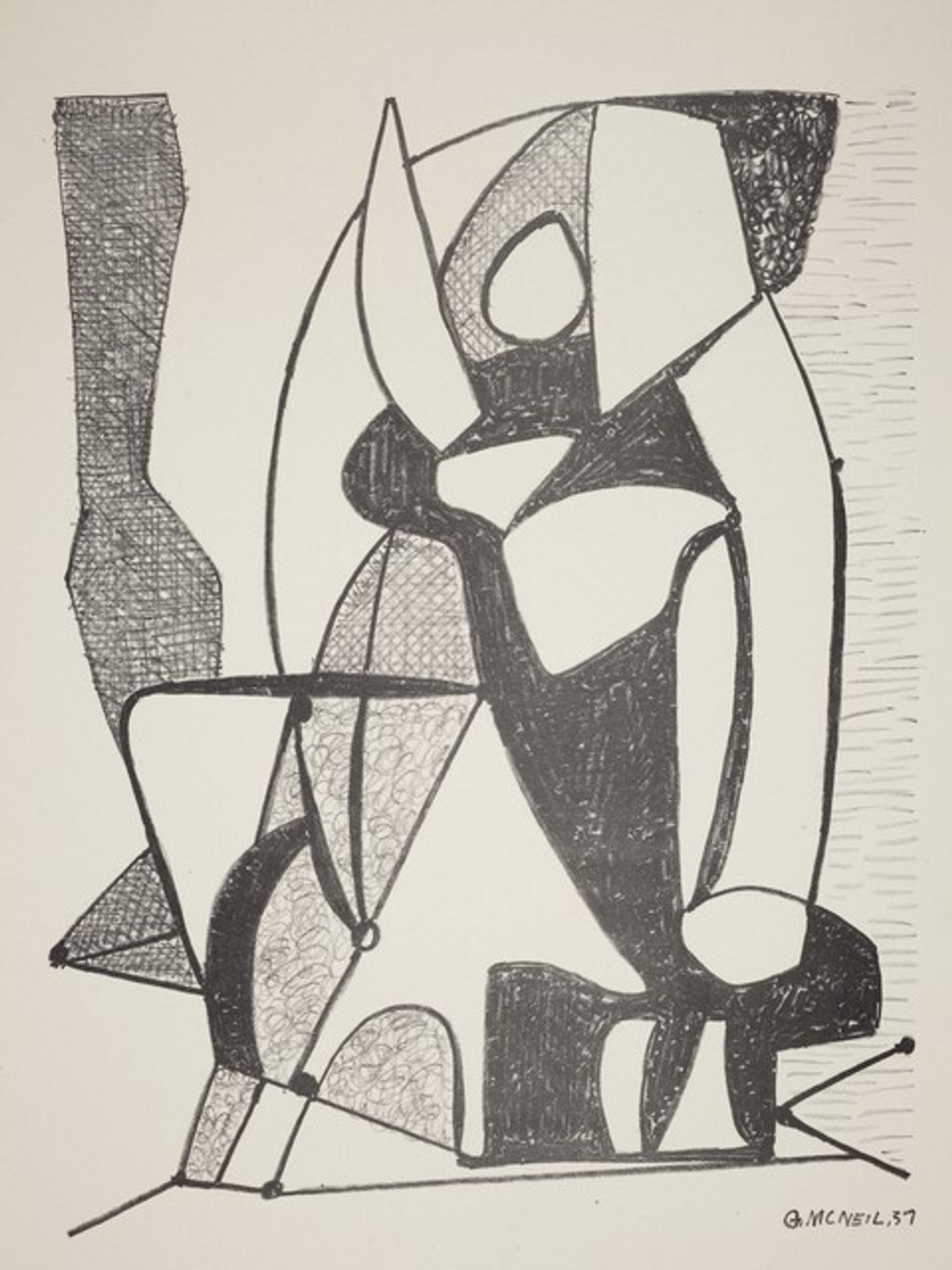 Untitled (Abstract) by George McNeil