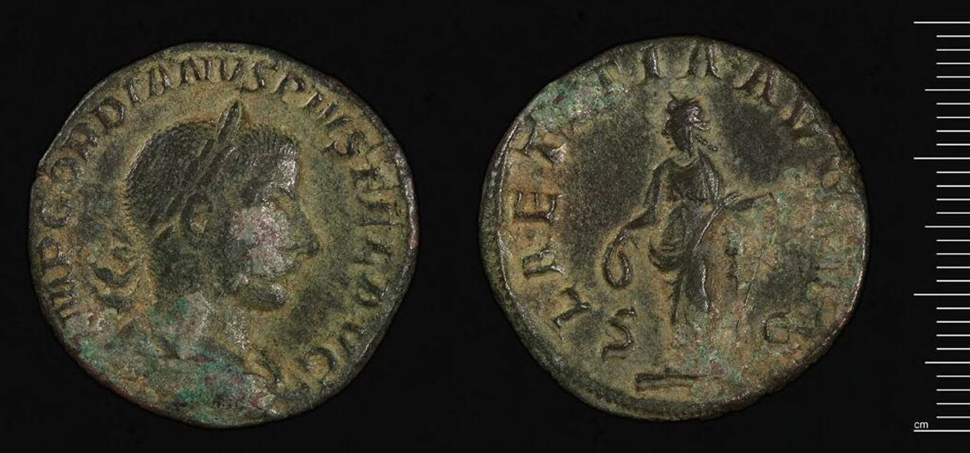 Sestertius of Gordian III by Gordian III