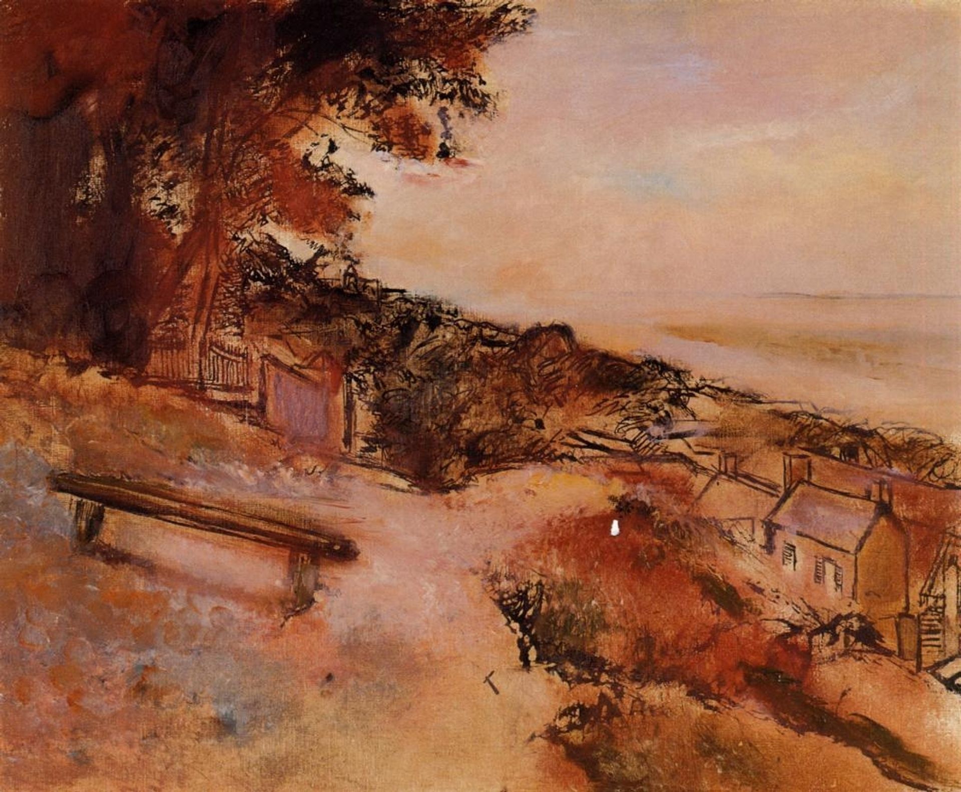 Landscape by the Sea by Edgar Degas