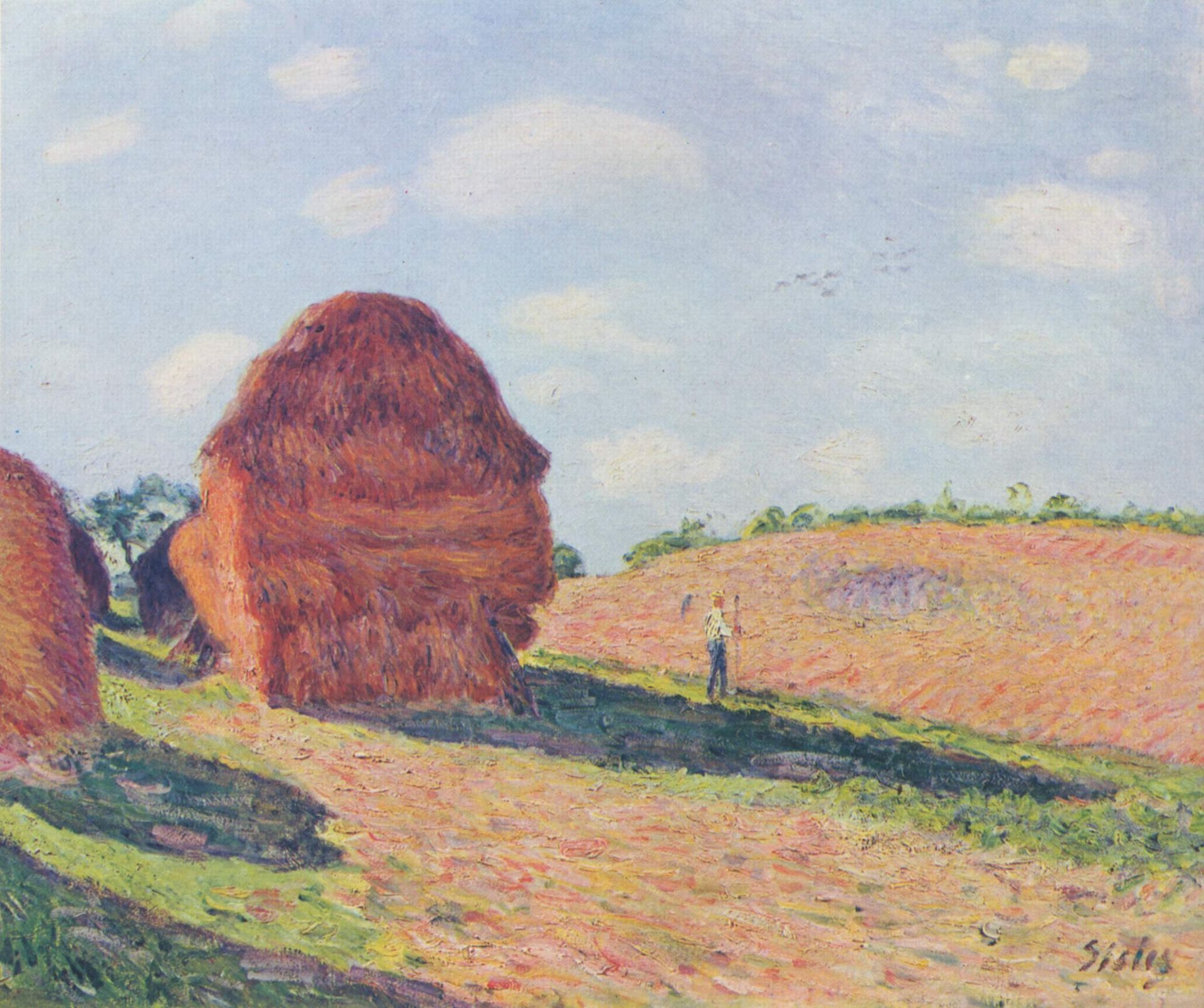 The straw Rent by Alfred Sisley