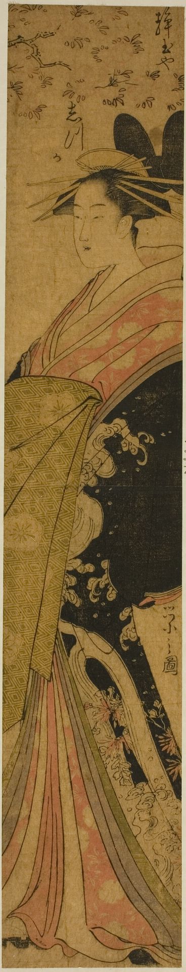 The Courtesan Shizuka of the Shizutamaya by Chōbunsai Eishi 鳥文斎栄之