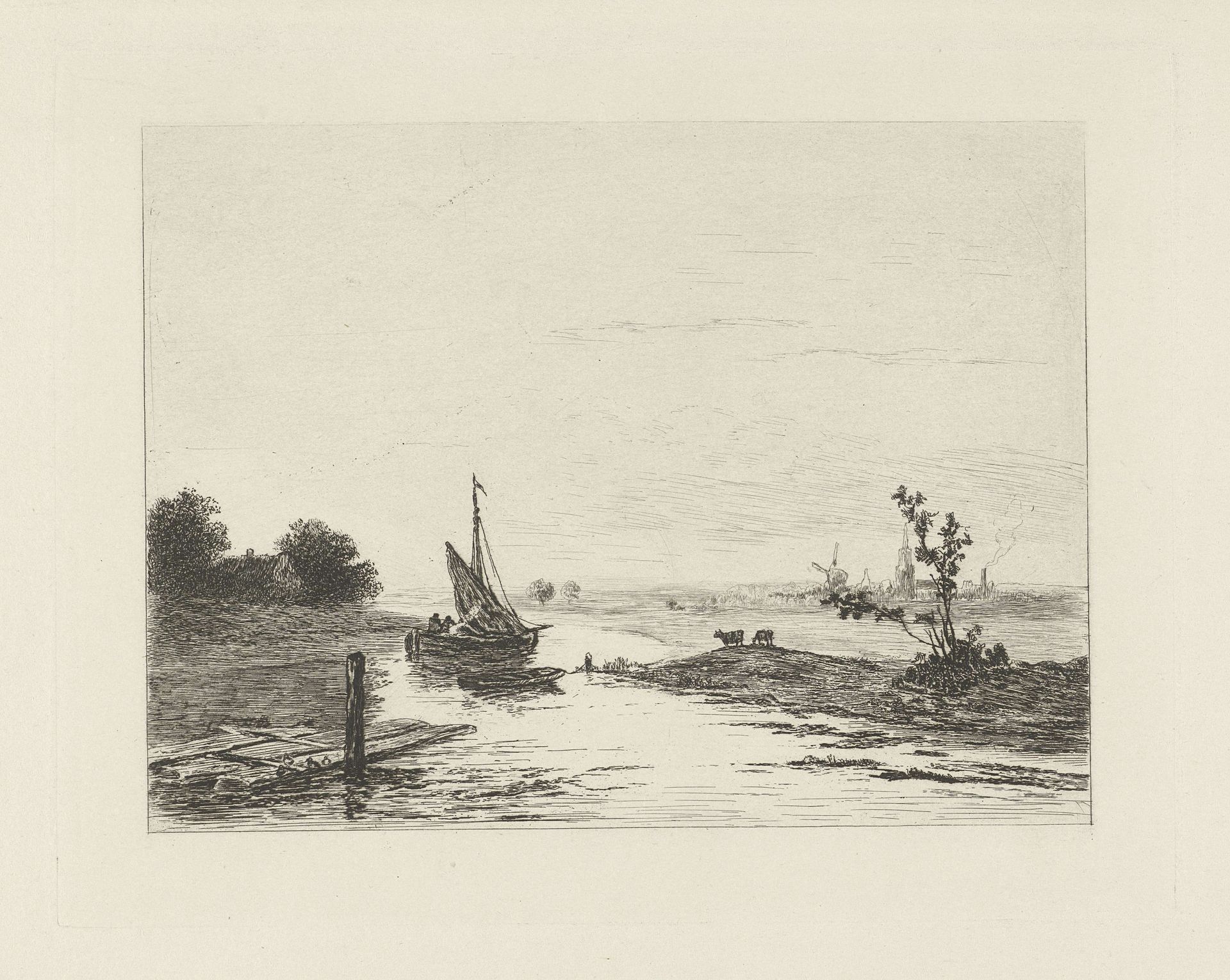 Riviergezicht by Jacob van Rees