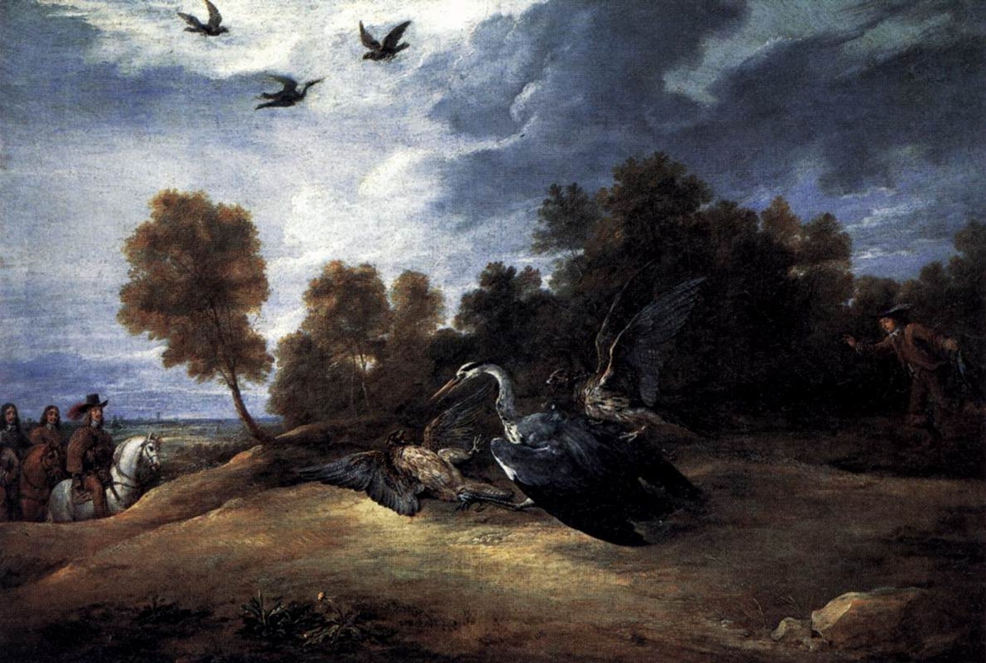 Heron Hunting with the Archduke Leopold Wilhelm by David Teniers The Younger
