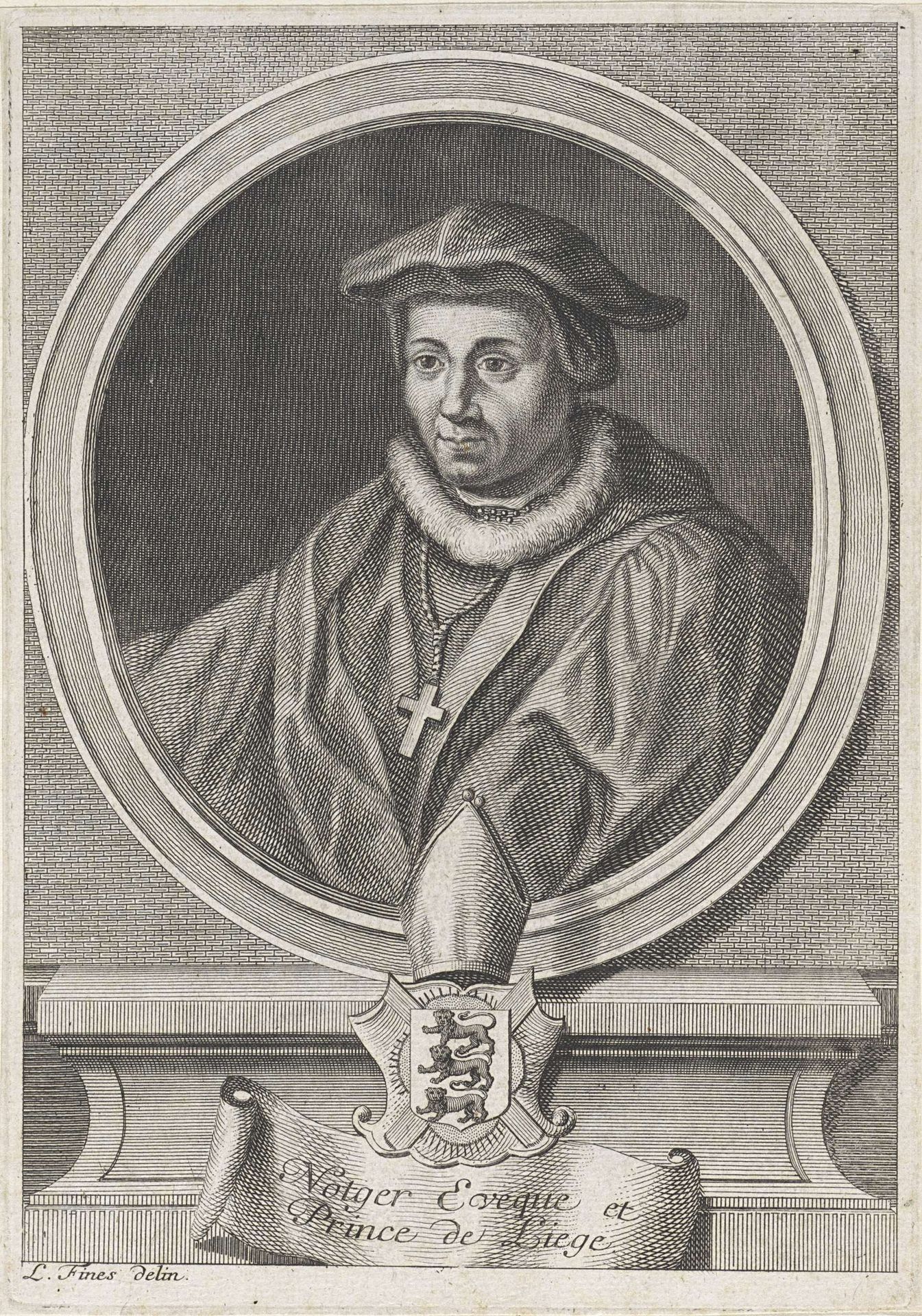 Portret van Notger by Anonymous