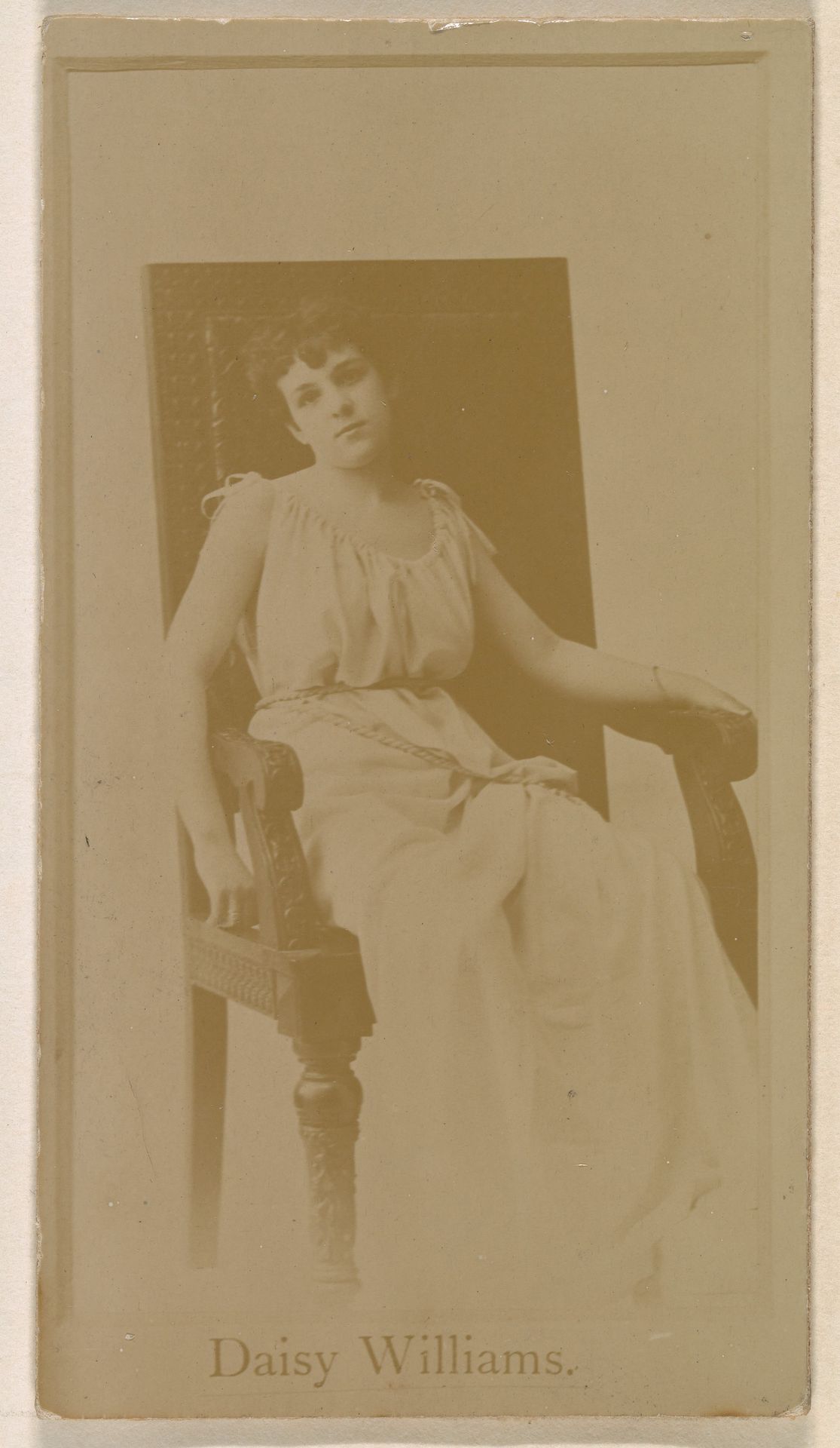 Daisy Williams, from the Actresses series (N245) issued by Kinney Brothers to promote Sweet Caporal Cigarettes by Kinney Brothers Tobacco Company