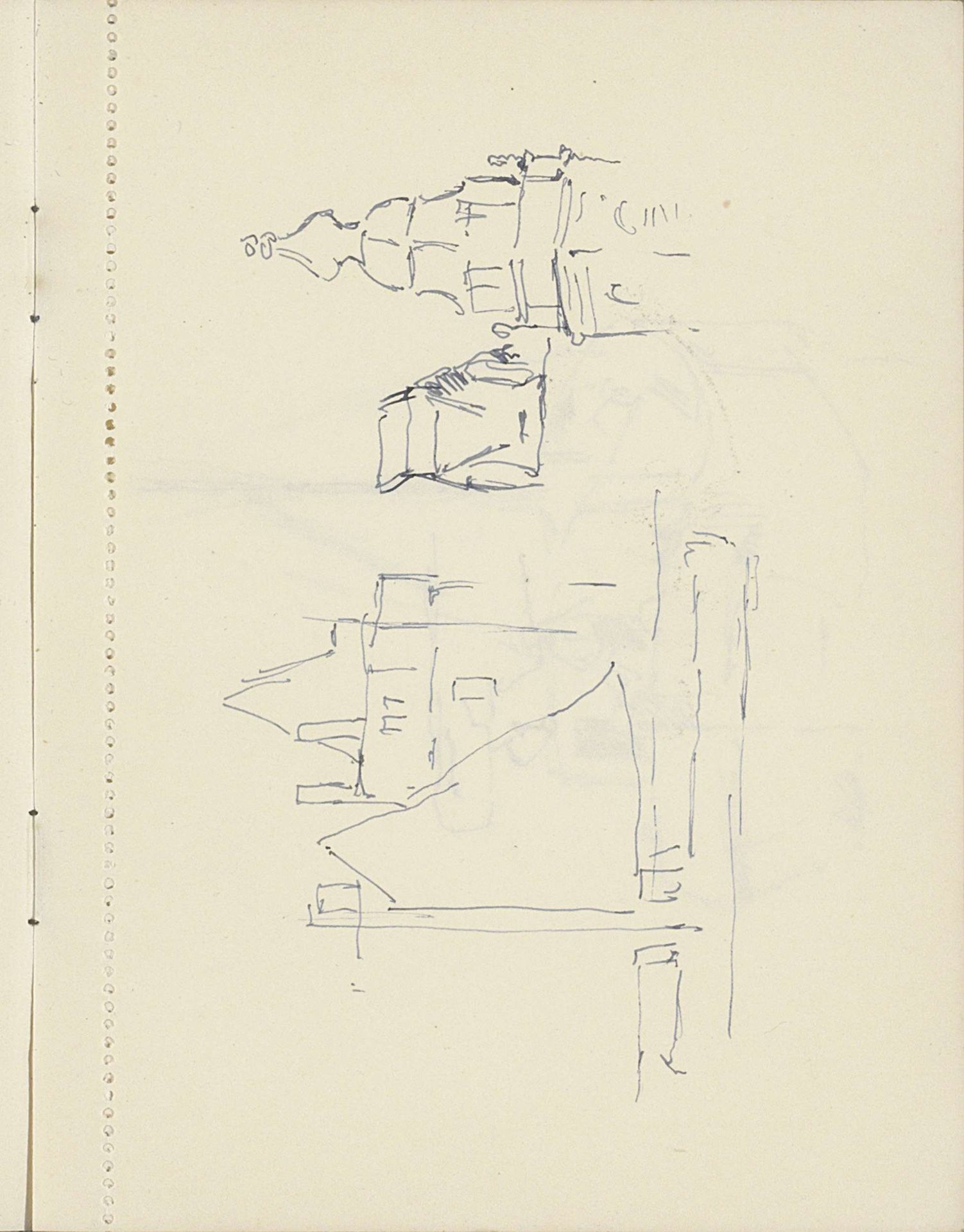 Zeilboot en een kerktoren by Cornelis Vreedenburgh
