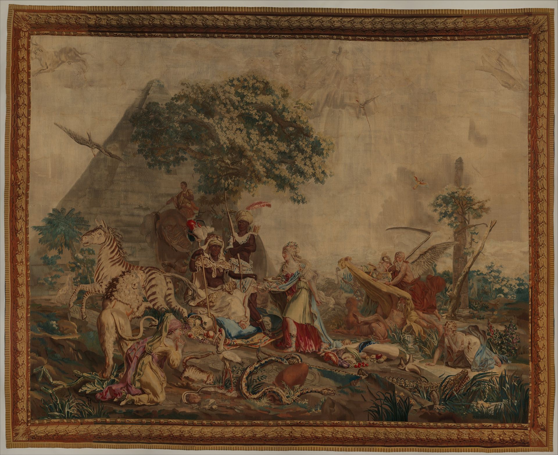 Africa from a set of The Four Continents by Jean Jacques François Le Barbier