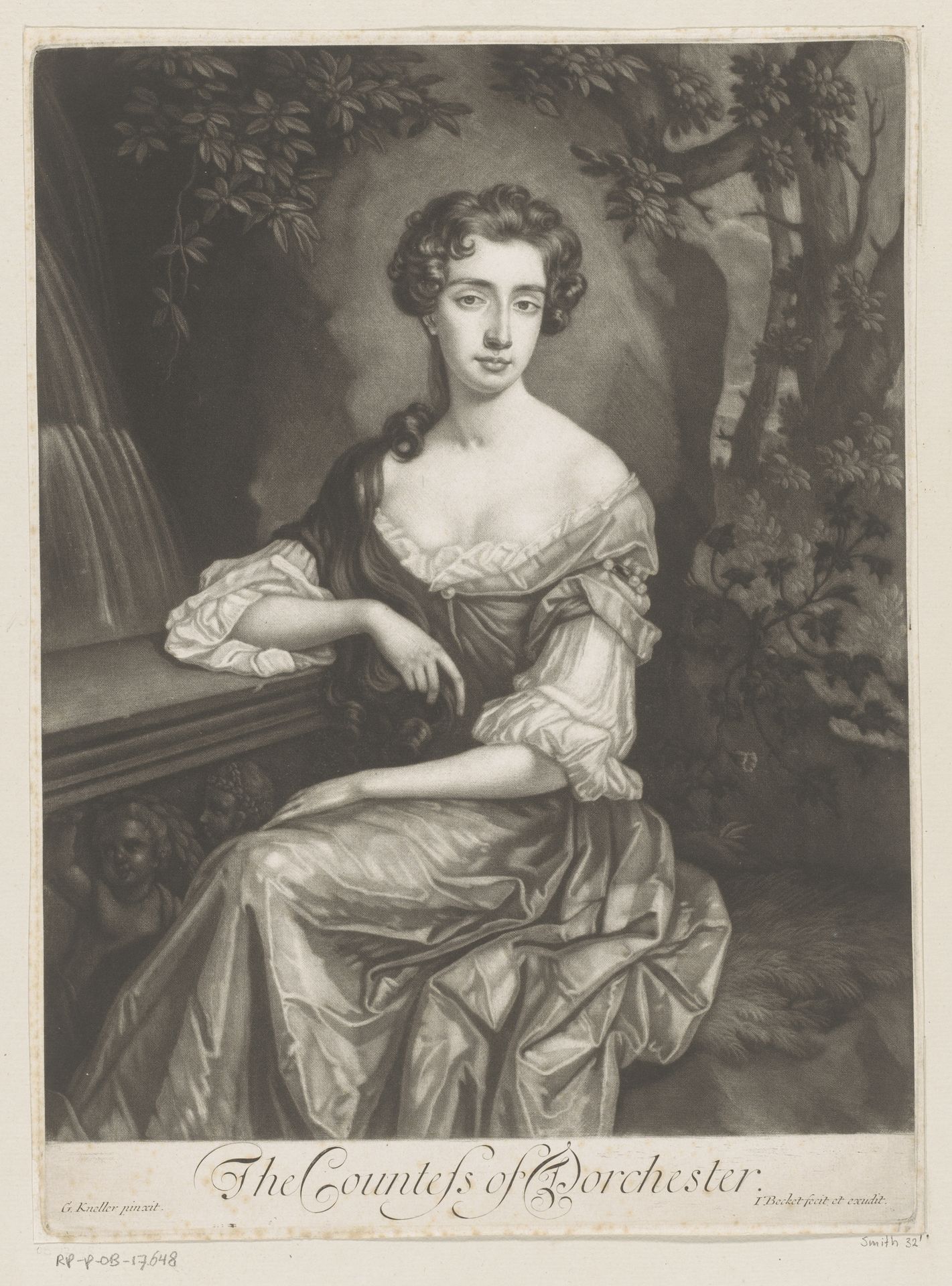 Portret van Catherine Sedley by Isaac Beckett
