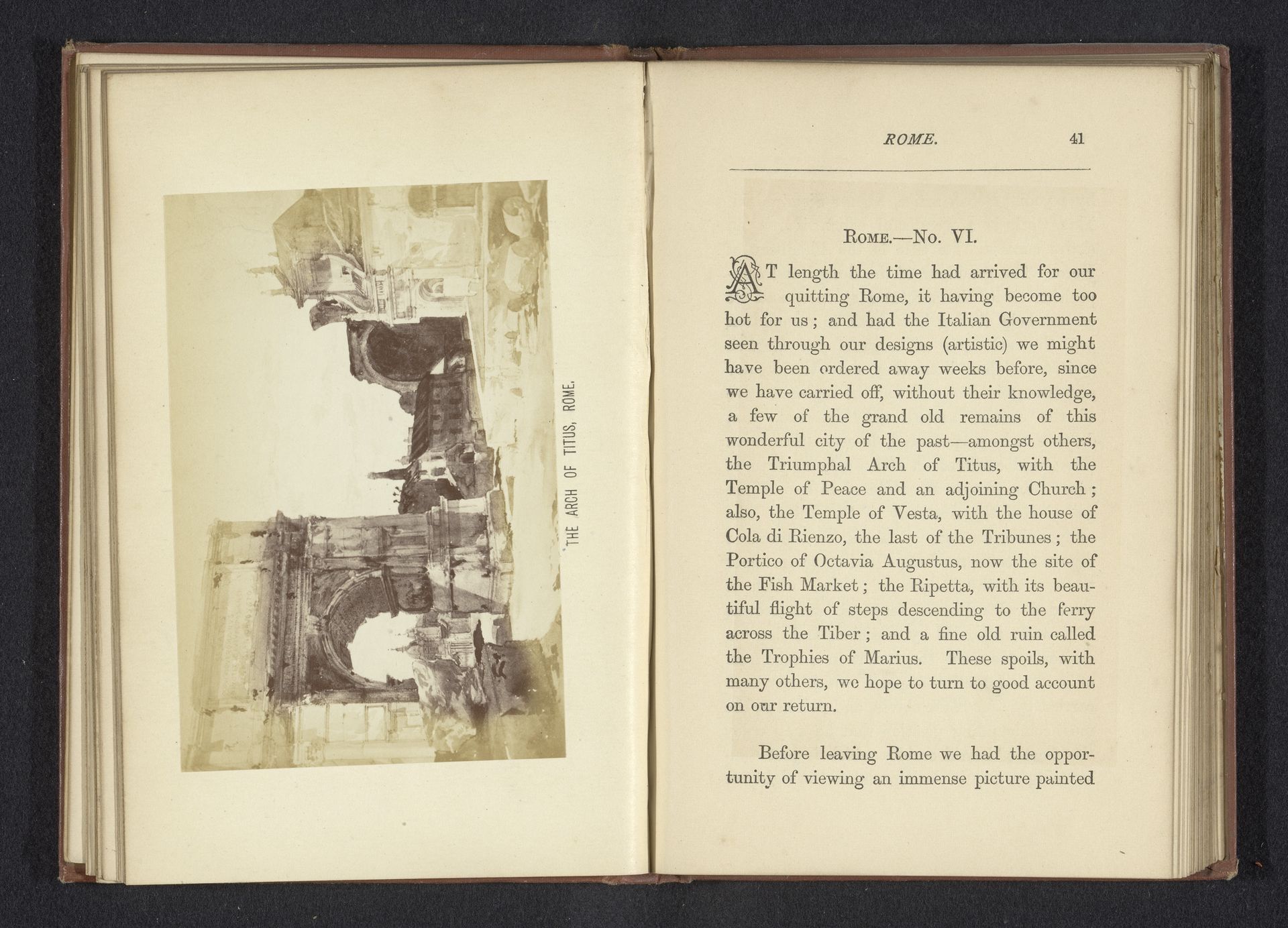 The arch of Titus, Rome by J. Greer