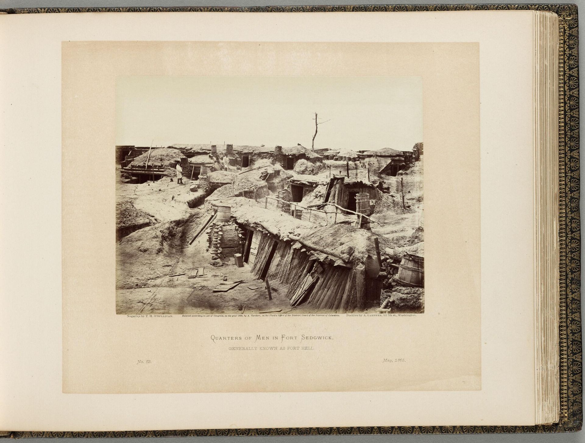 Quarters of Men in Fort Sedgwick, Generally Known as Fort Hell by Timothy H. O'Sullivan