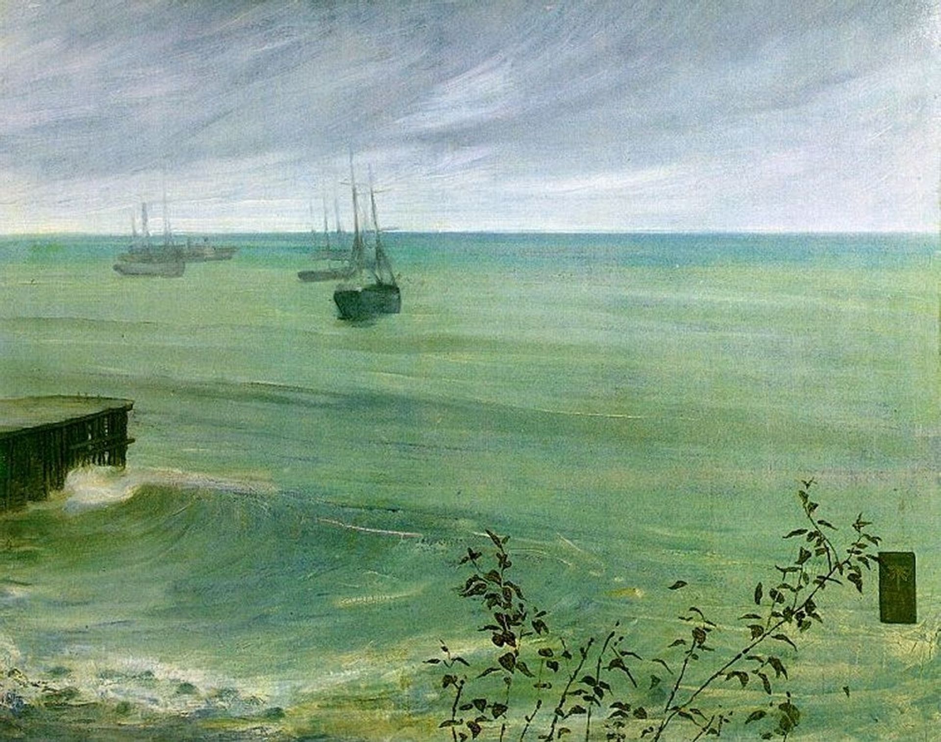 Symphony in Grey and Green: The Ocean by James Abbott McNeill Whistler