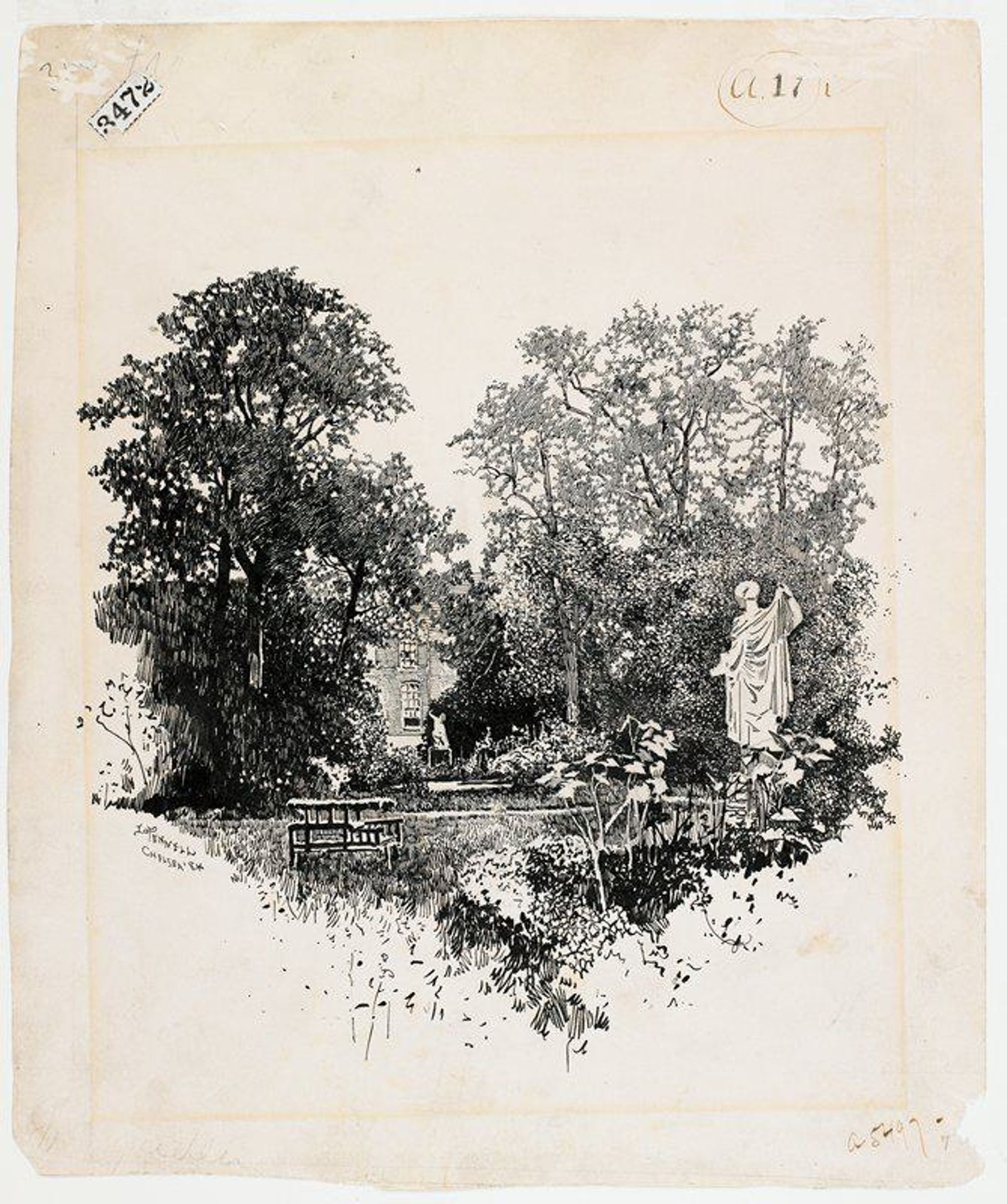 Rosetti's Garden by Joseph Pennell