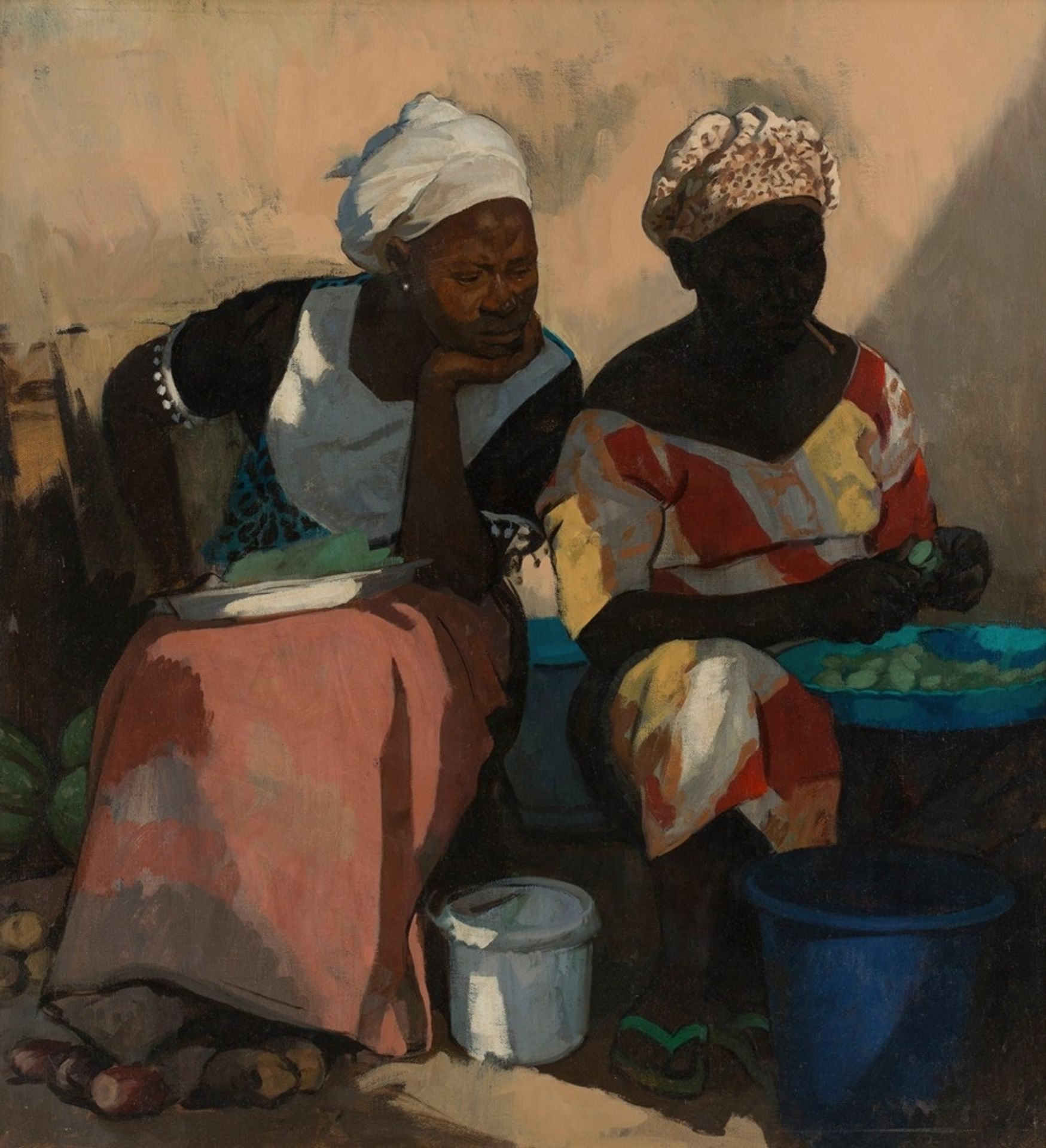 Market Scene by Neale Worley