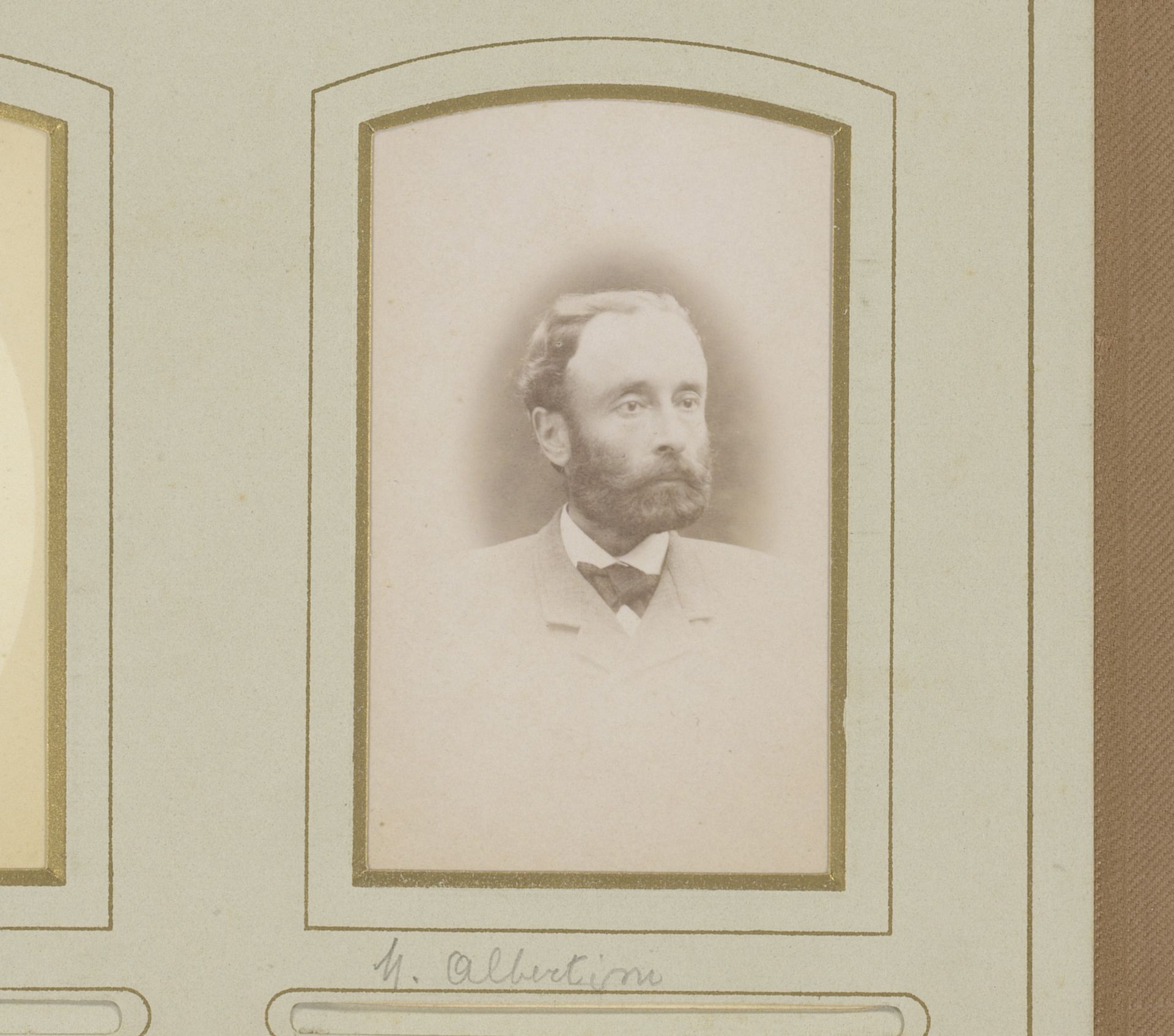 Portret van een man met baard, aangeduid als M. Albertine by Eugene Guérin