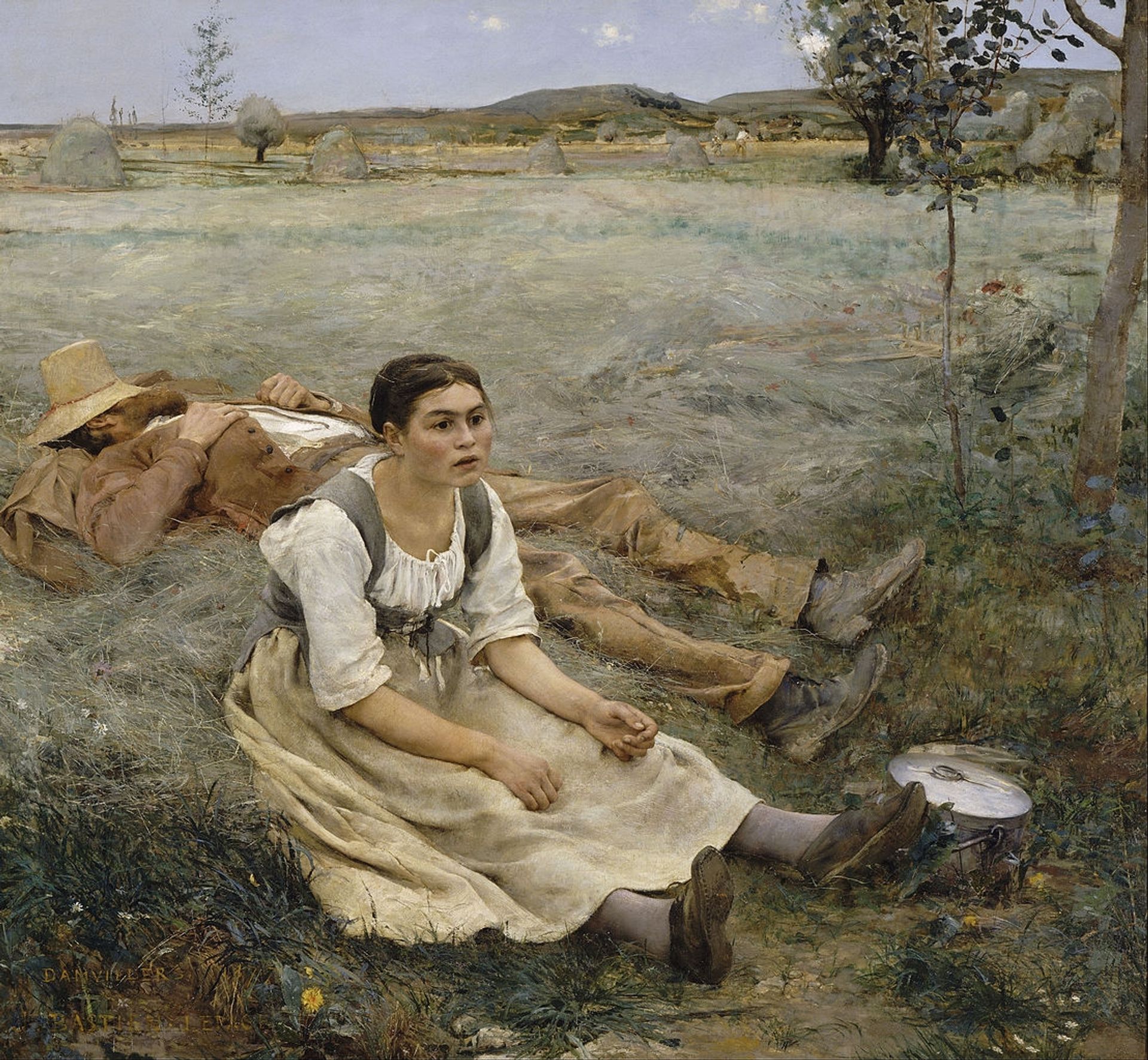 Hay Making by Jules Bastien-Lepage