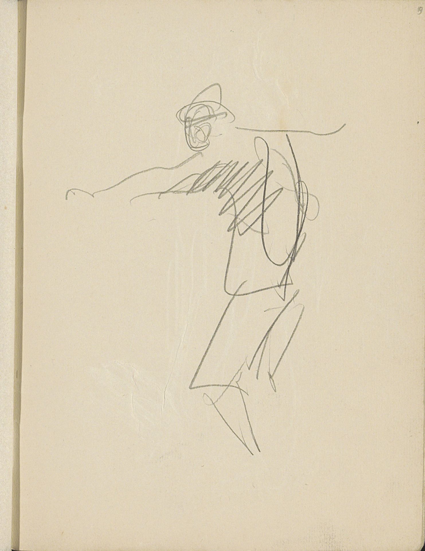 Man met uitgestrekte arm by Isaac Israels