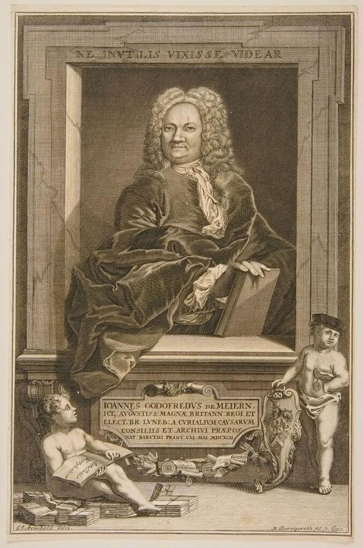 Johann Gottfried von Mayern by Johann Martin Bernigeroth