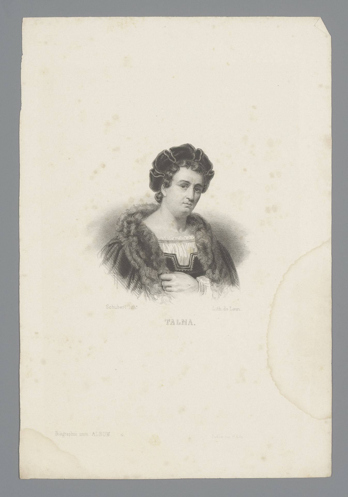 Portret van François Joseph Talma by Joseph Schubert