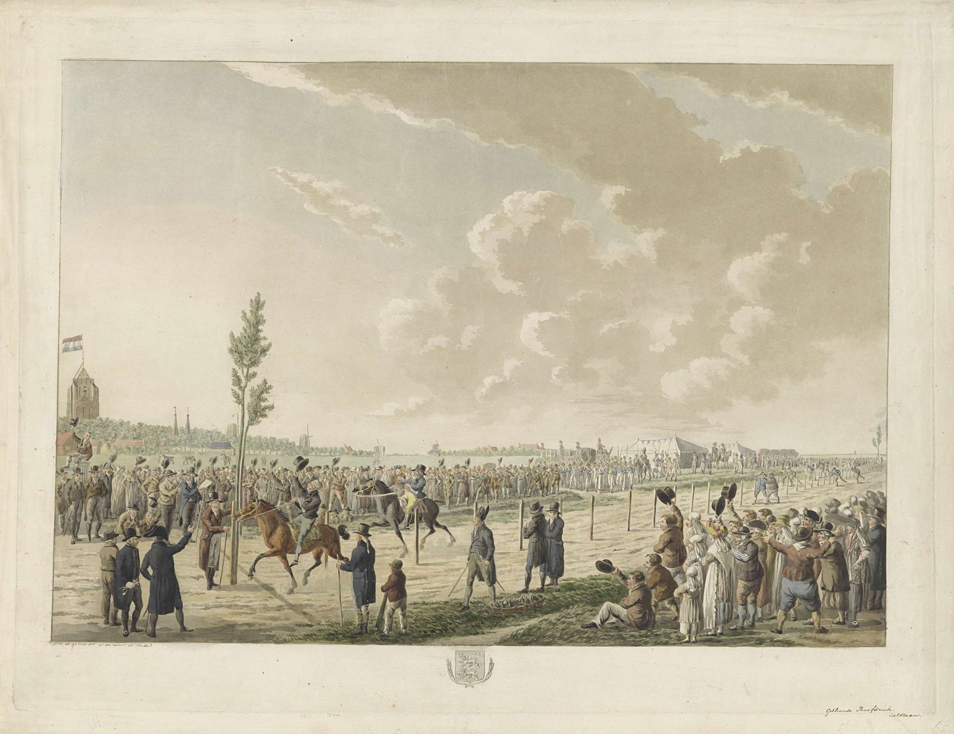 Harddraverij te Leeuwarden, 1808 by Jan Anthonie Langendijk Dzn