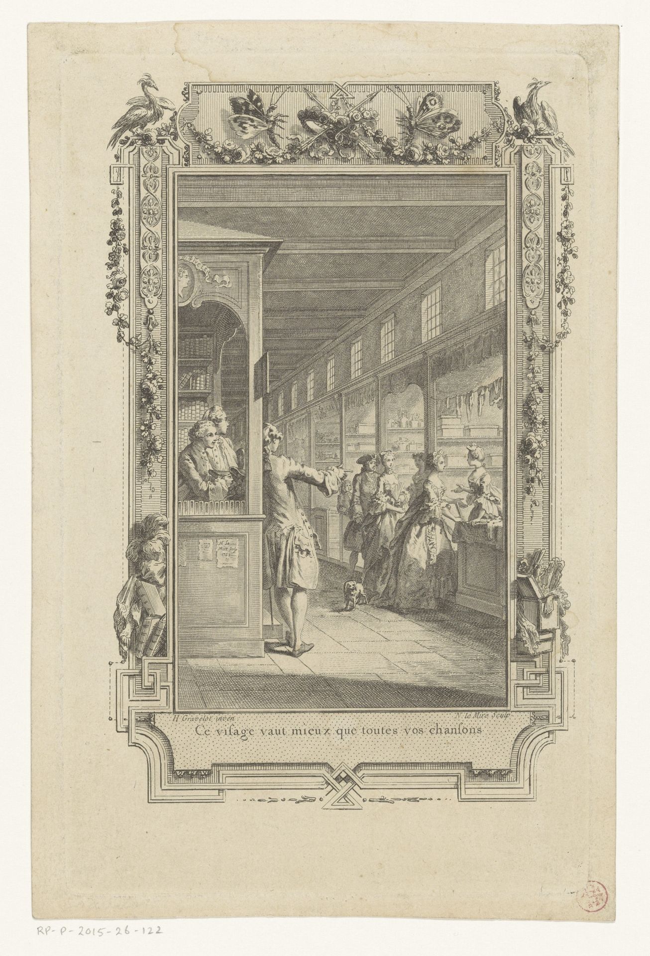 Galerij van het Paleis van Justitie te Parijs by Noël Le Mire