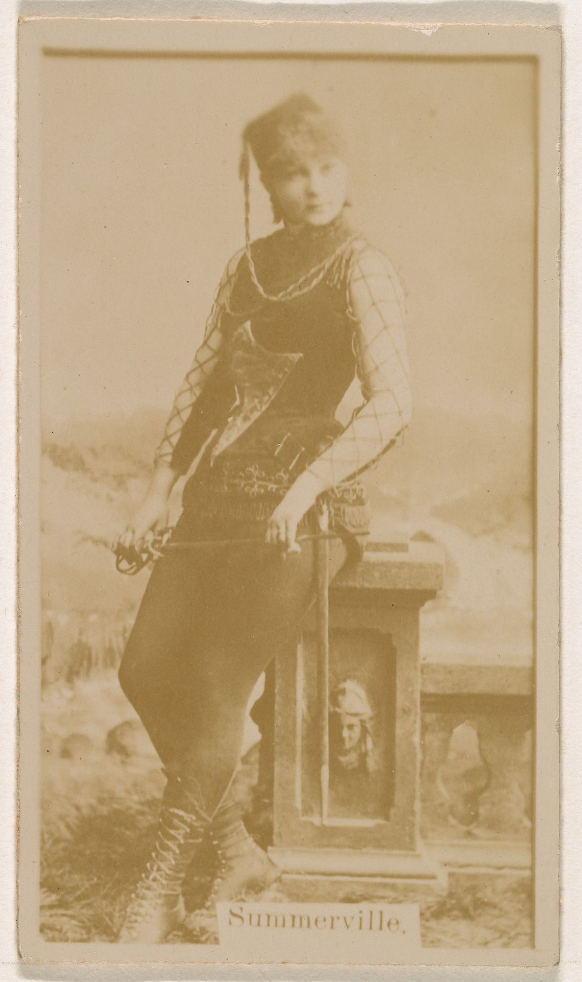 Miss Annie Summerville, from the Actresses series (N245) issued by Kinney Brothers to promote Sweet Caporal Cigarettes by Kinney Brothers Tobacco Company