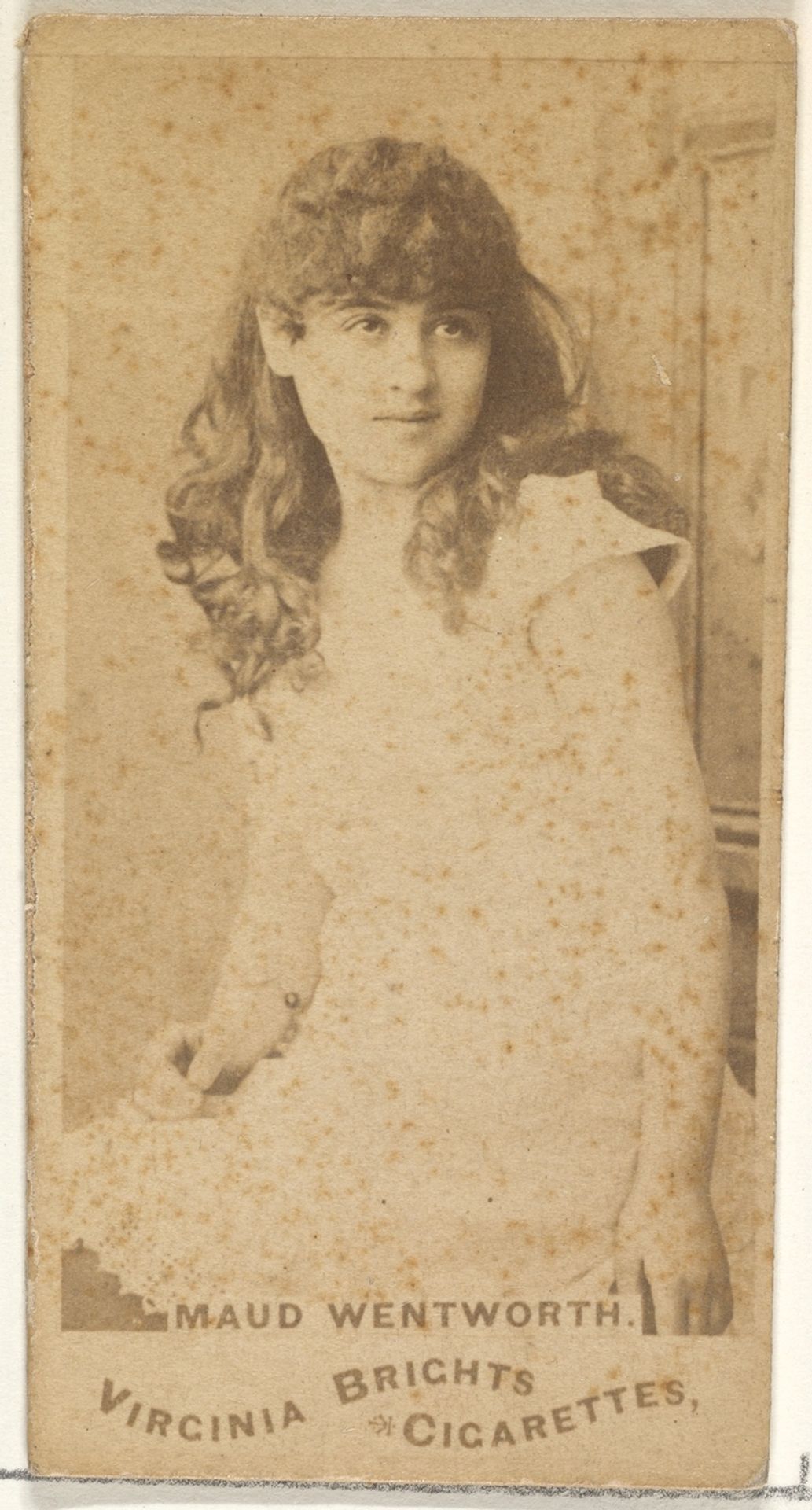 Maud Wentworth, from the Actors and Actresses series (N45, Type 1) for Virginia Brights Cigarettes by Allen & Ginter