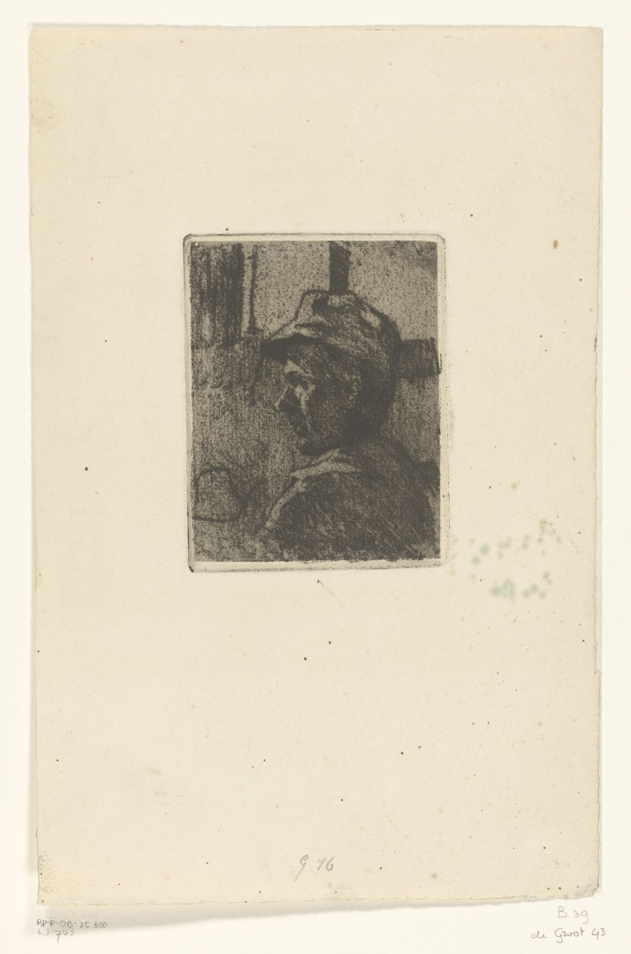Man met pet by Willem Witsen