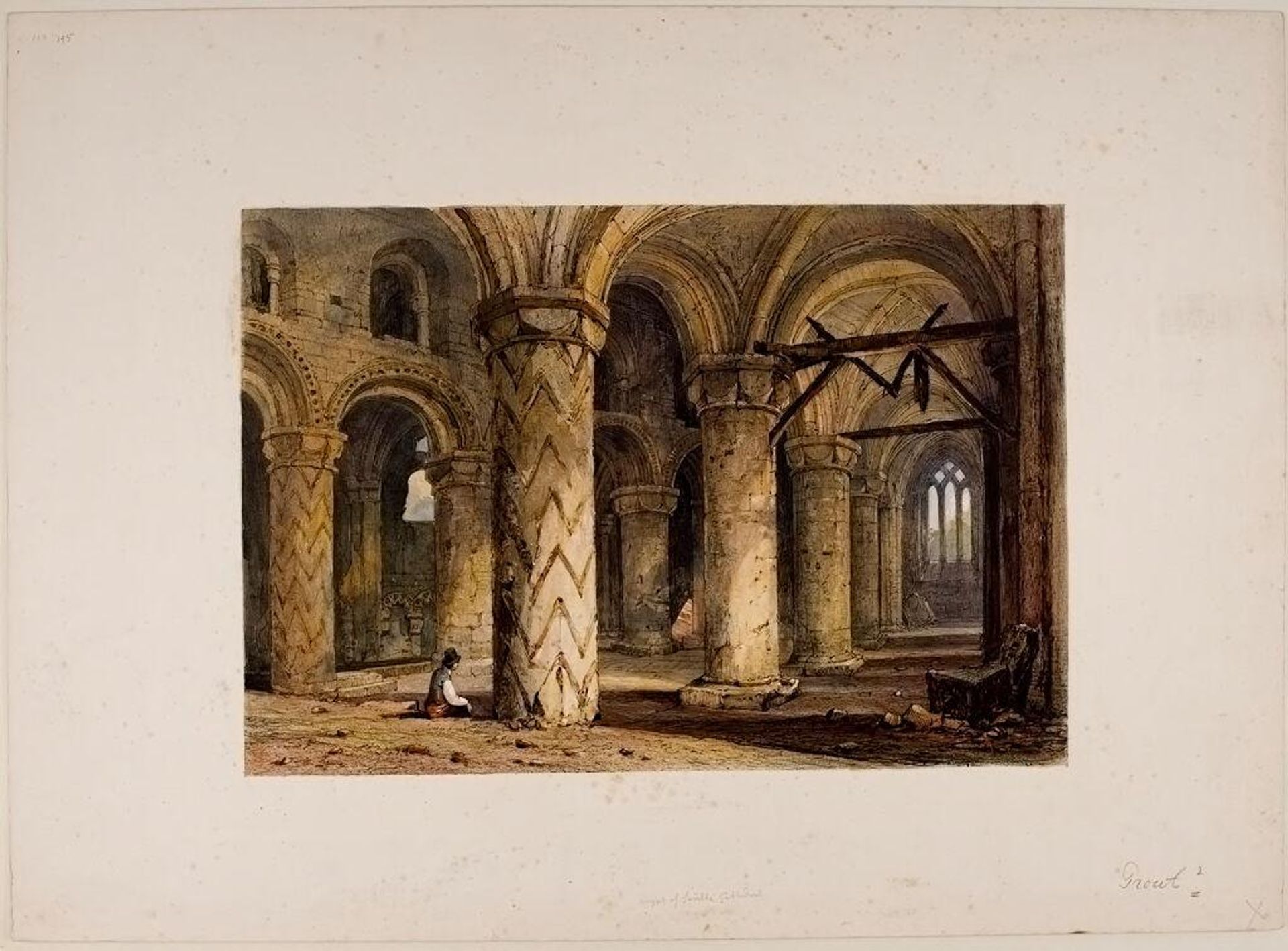 Crypt of a Church by Samuel Prout