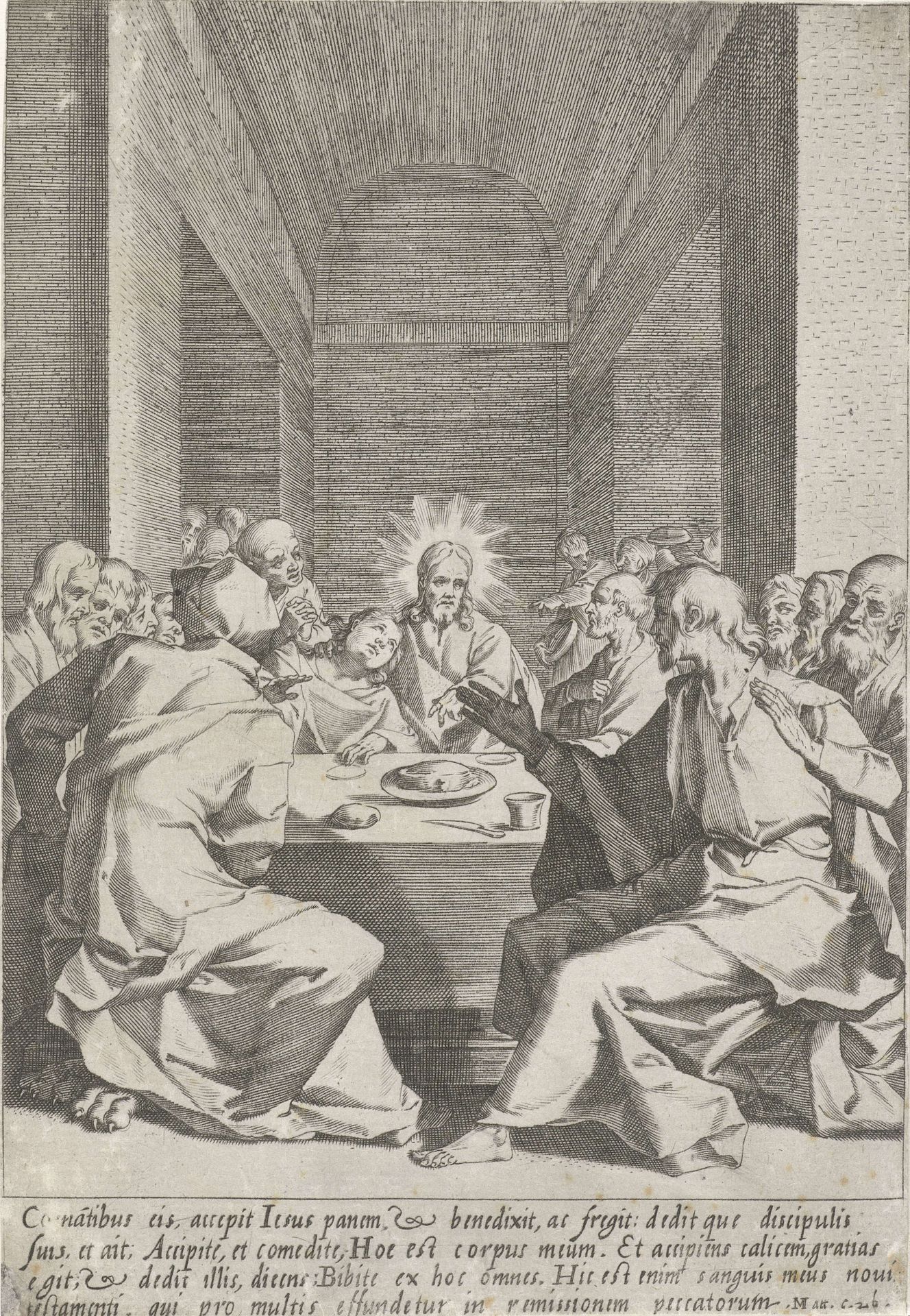 Laatste avondmaal by Pieter de Jode I