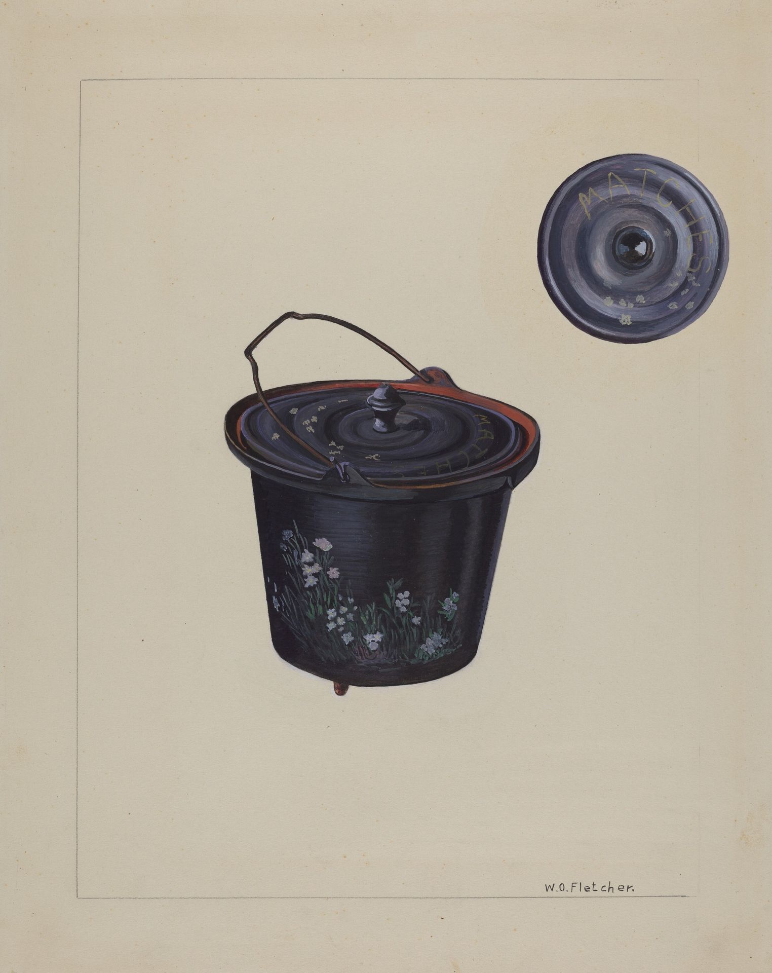 Child's Toy Iron Kettle by William O. Fletcher