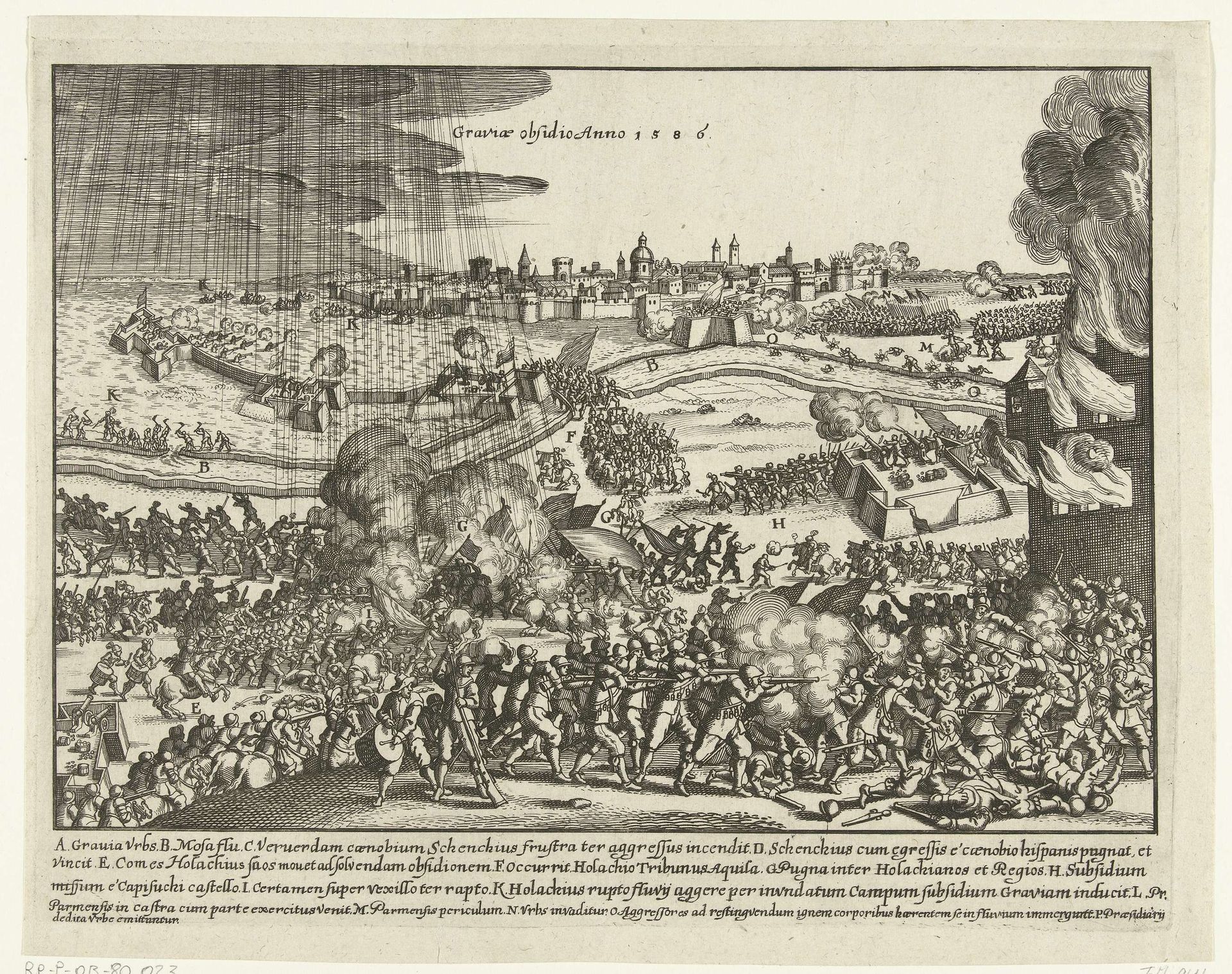 Beleg van Grave door Parma, 1586 by Anonymous
