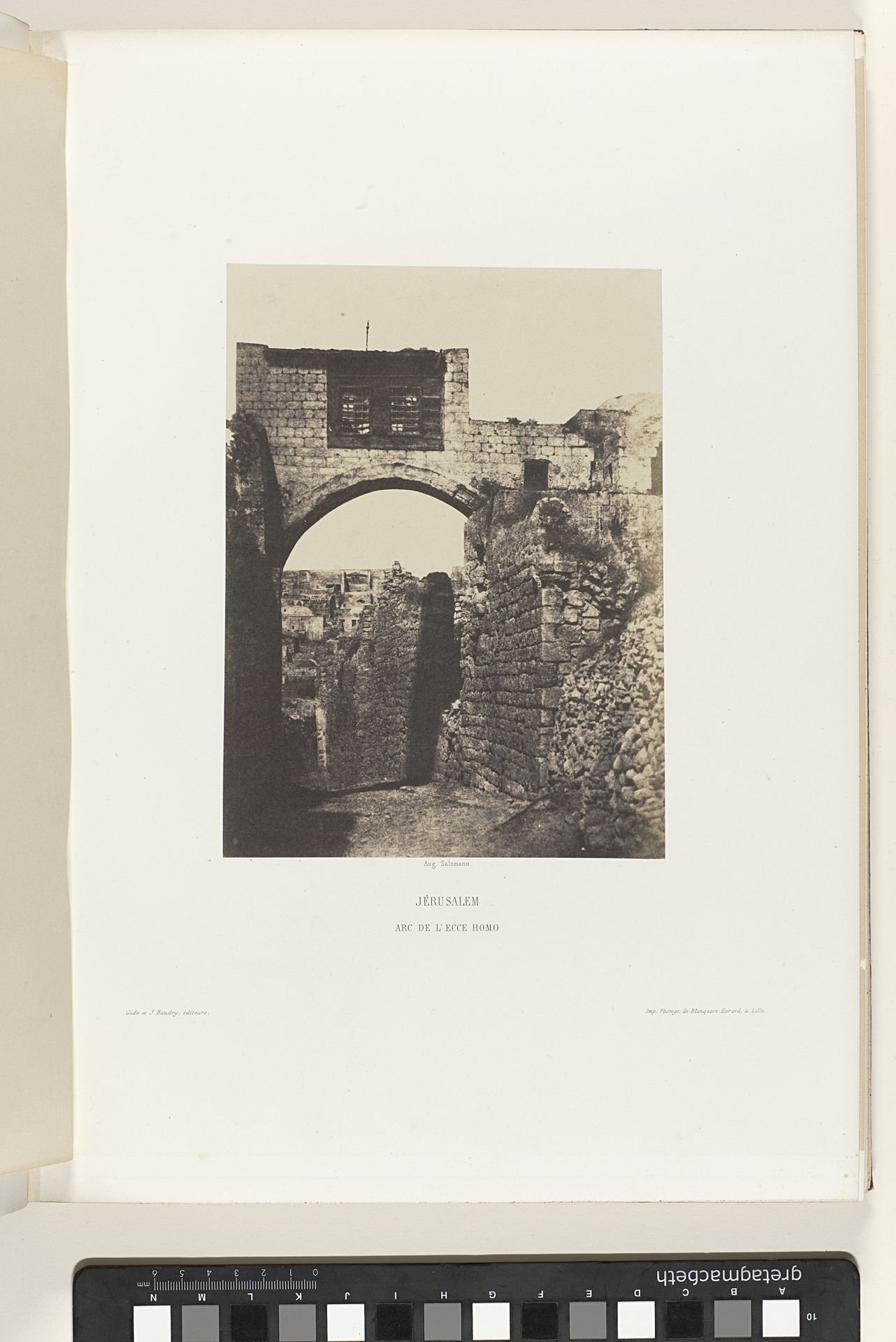 Boog van Ecce Homo, Jeruzalem by Auguste Salzmann
