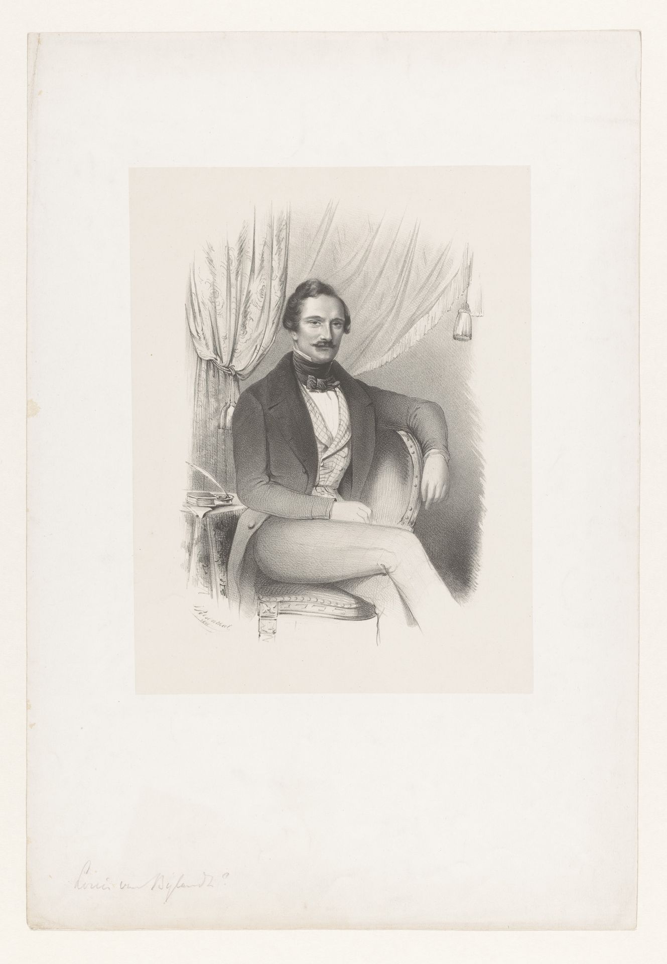 Portret van onbekende man by S. Rosenthal